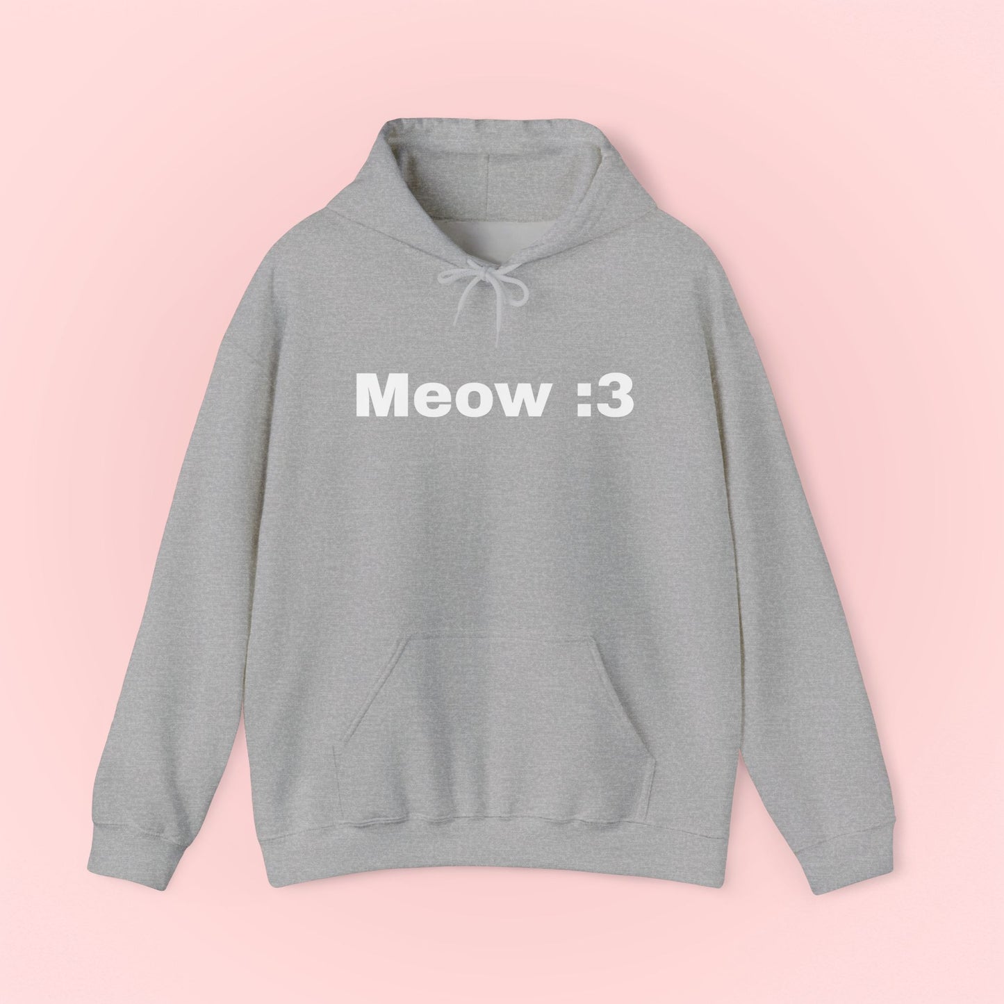 Meow :3 Hooded Sweatshirt