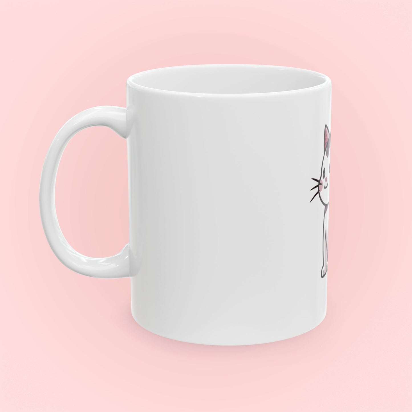 Ceramic Mug - Gray Kitty Mug