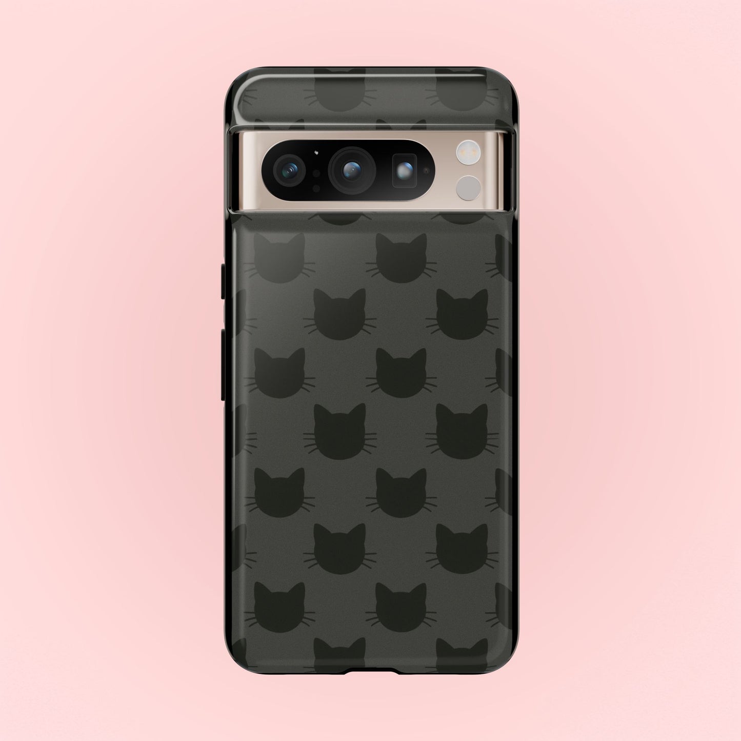 Black Cat Tough Phone Case