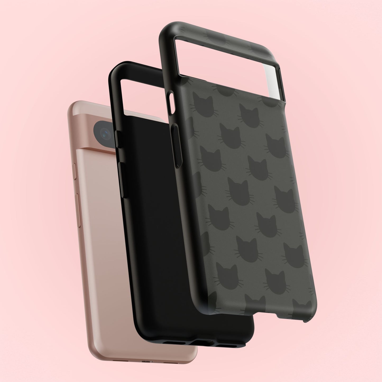 Black Cat Tough Phone Case