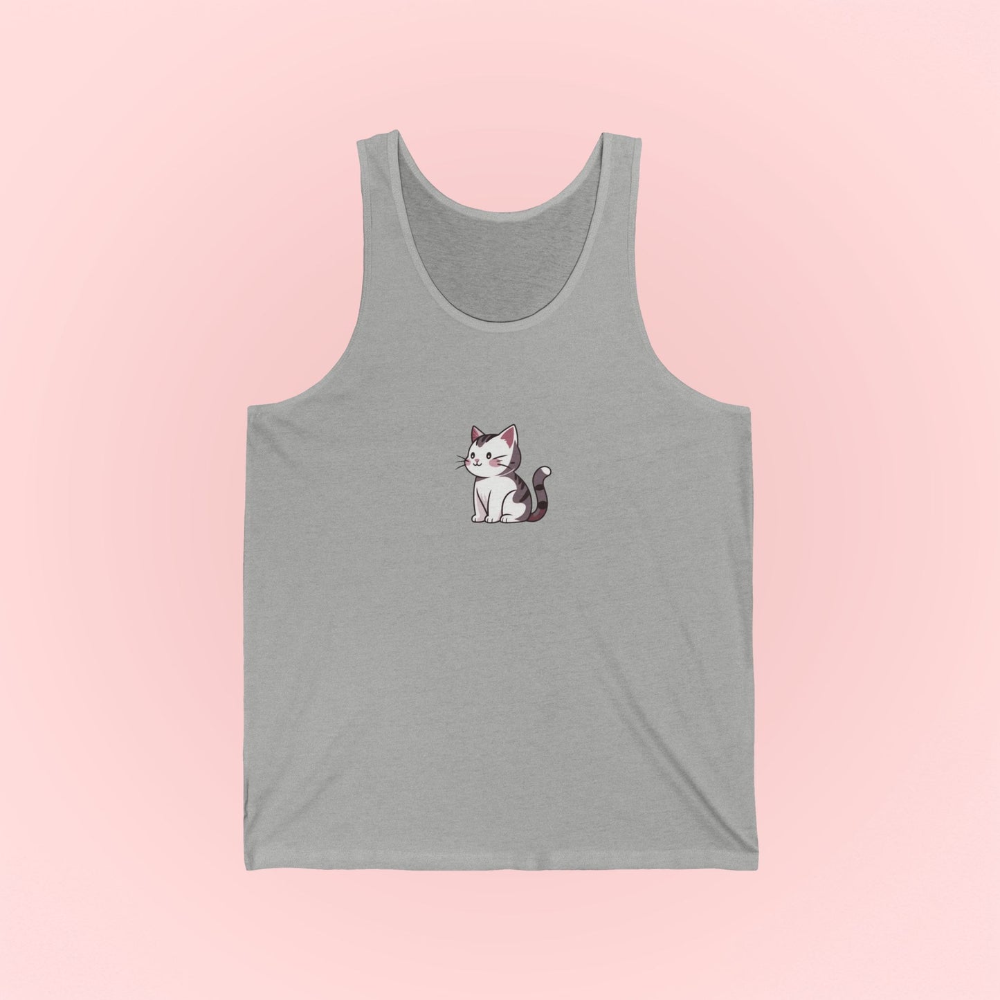 Gray Cat Tank Top