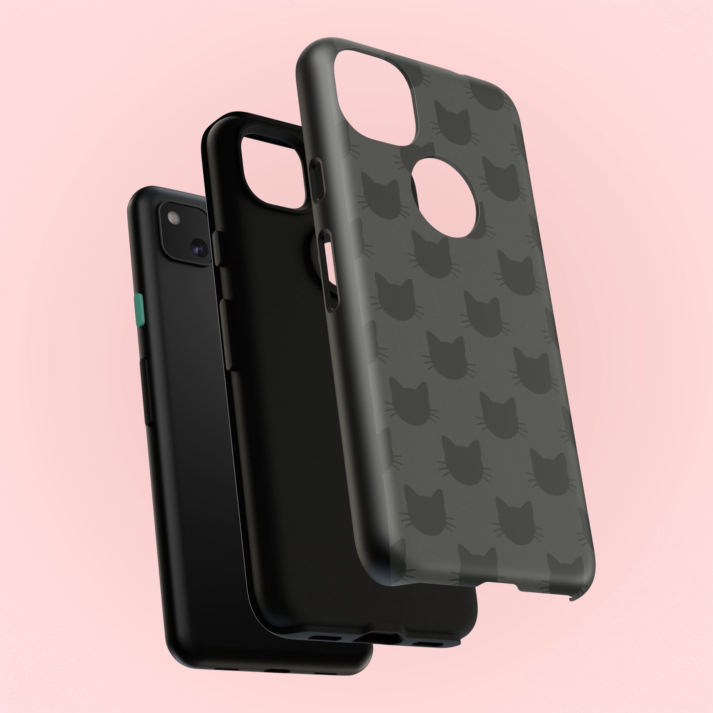 Black Cat Tough Phone Case