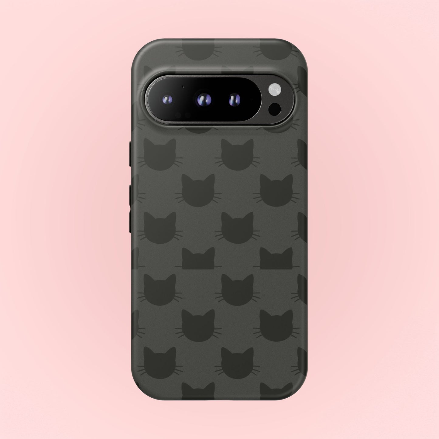 Black Cat Tough Phone Case