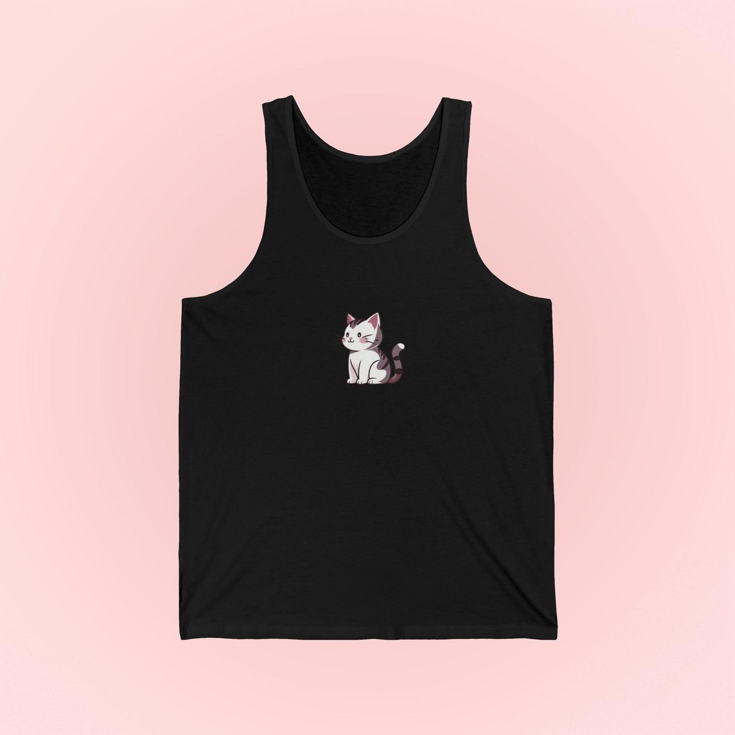 Gray Cat Tank Top