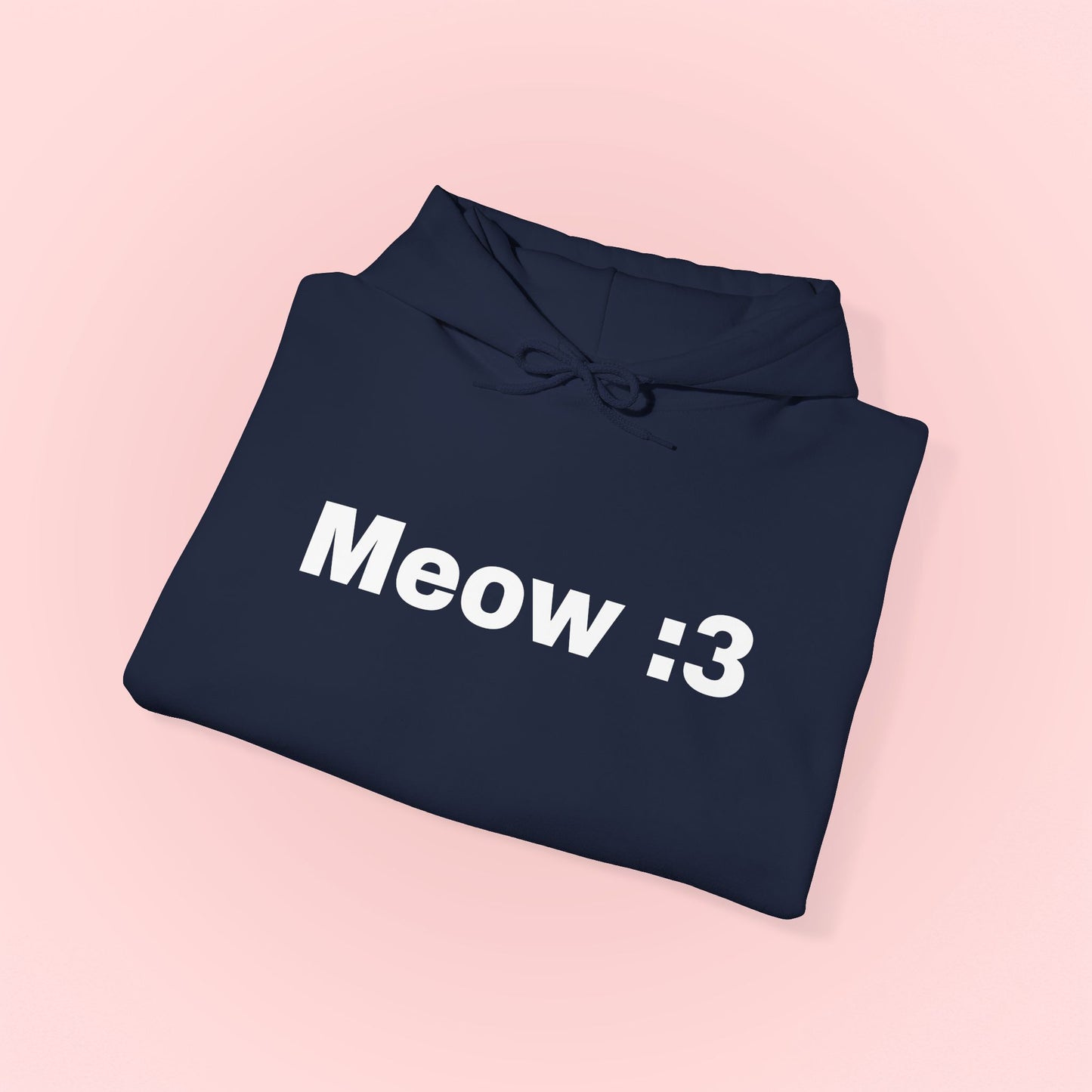 Meow :3 Hooded Sweatshirt