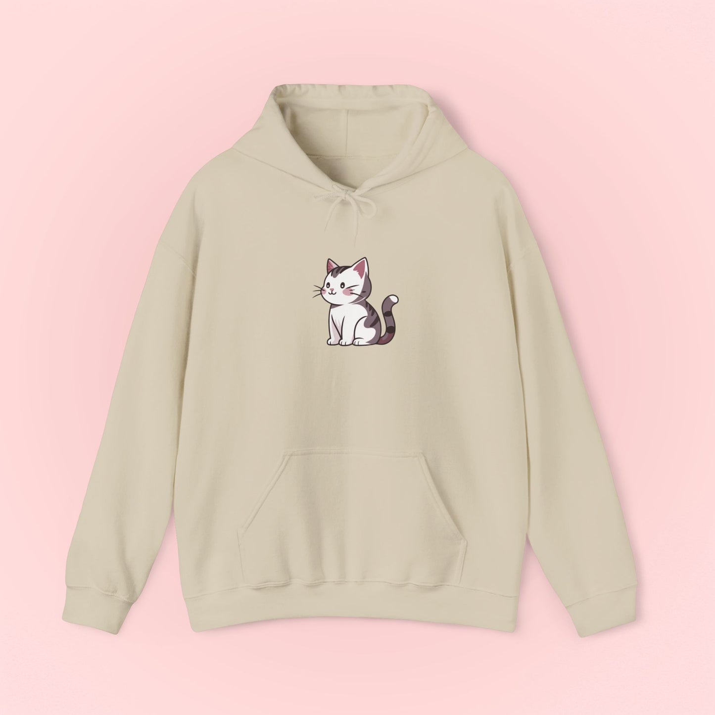 Gray Cat Hoodie