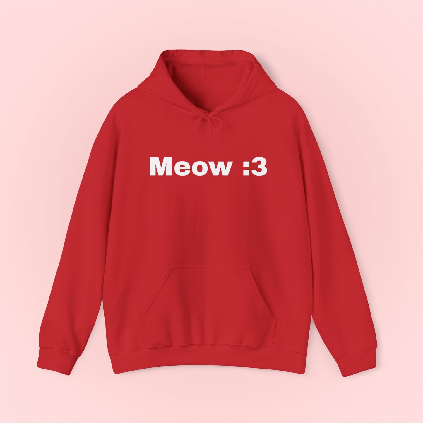 Meow :3 Hooded Sweatshirt