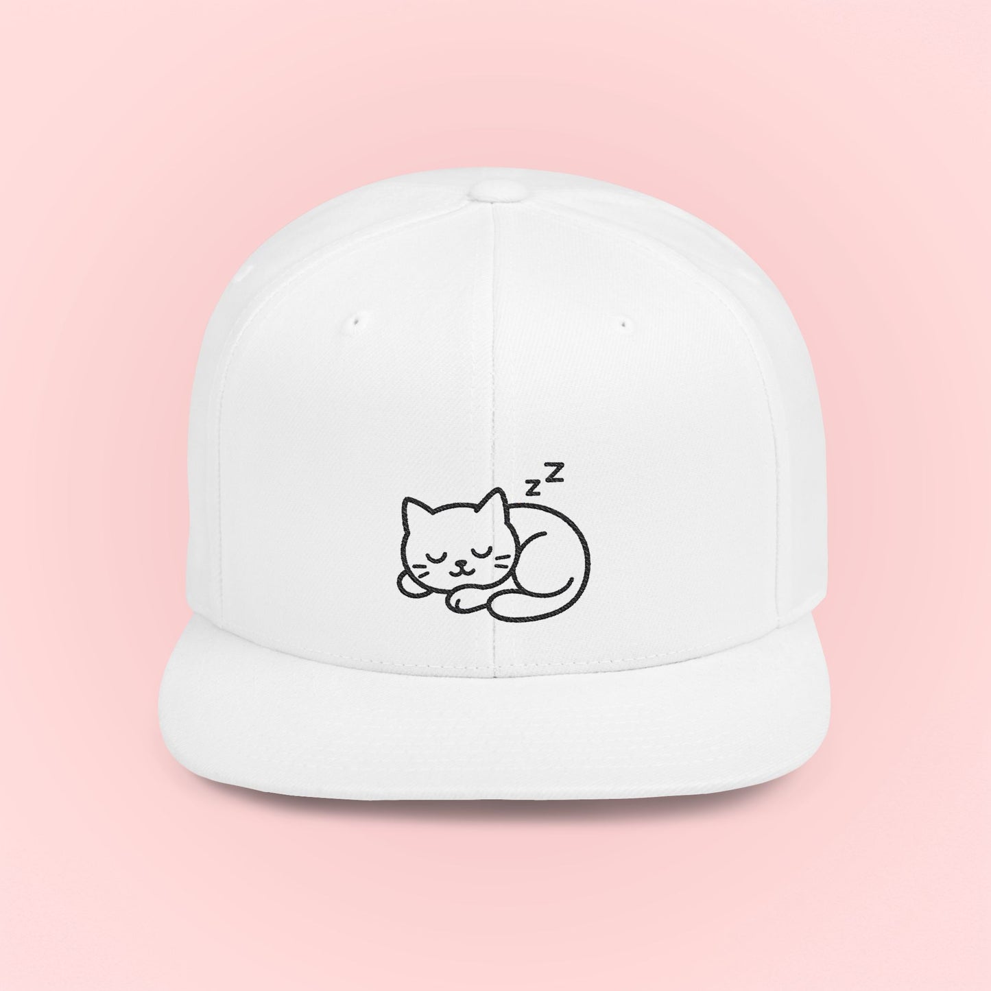 Sleeping Kitty Design Cap