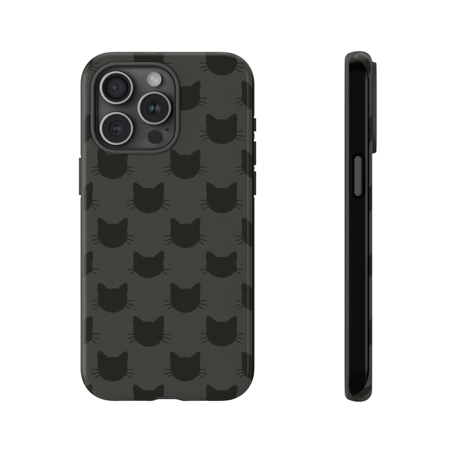 Black Cat Tough Phone Case
