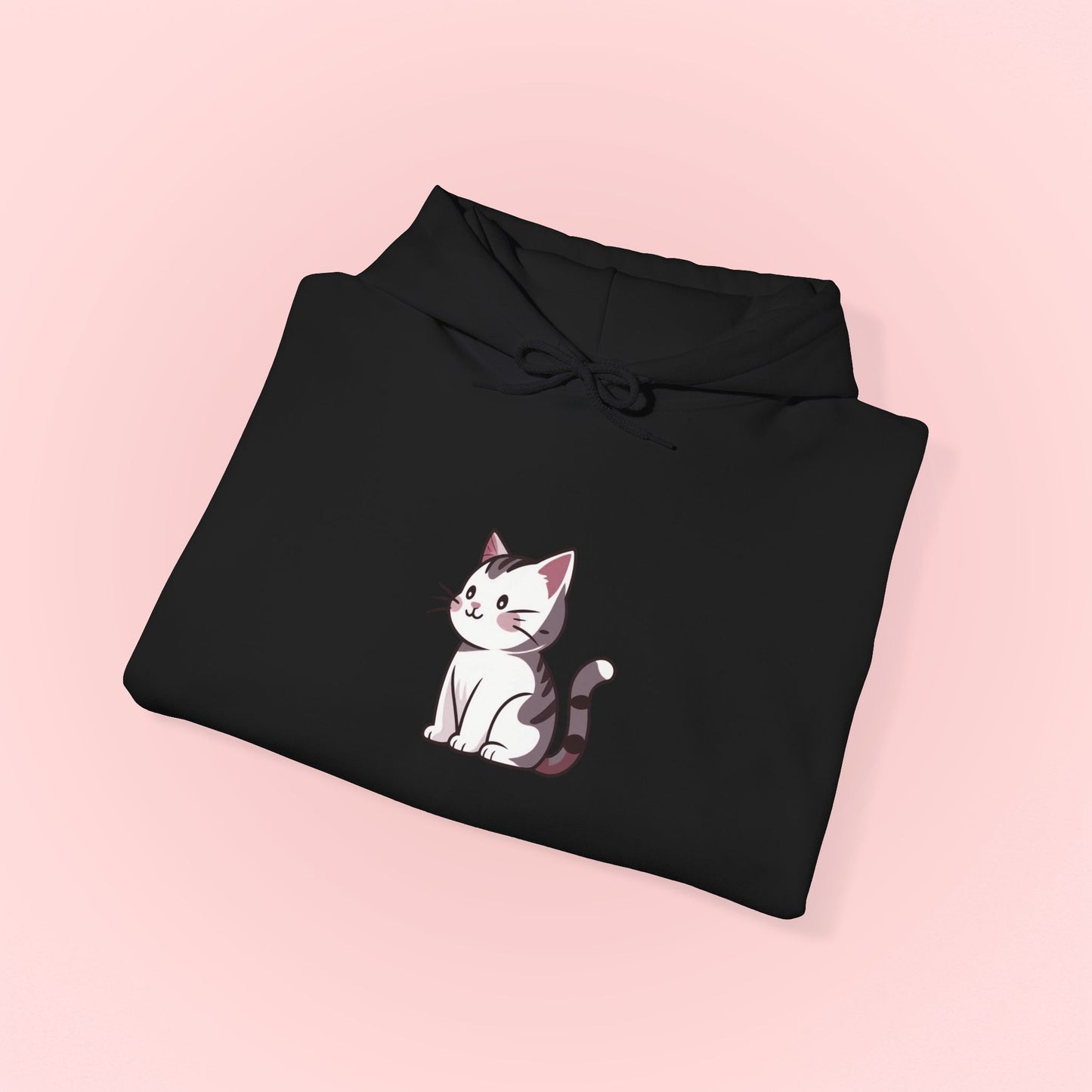 Gray Cat Hoodie