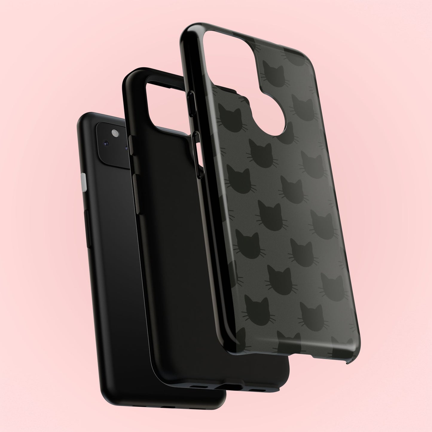 Black Cat Tough Phone Case