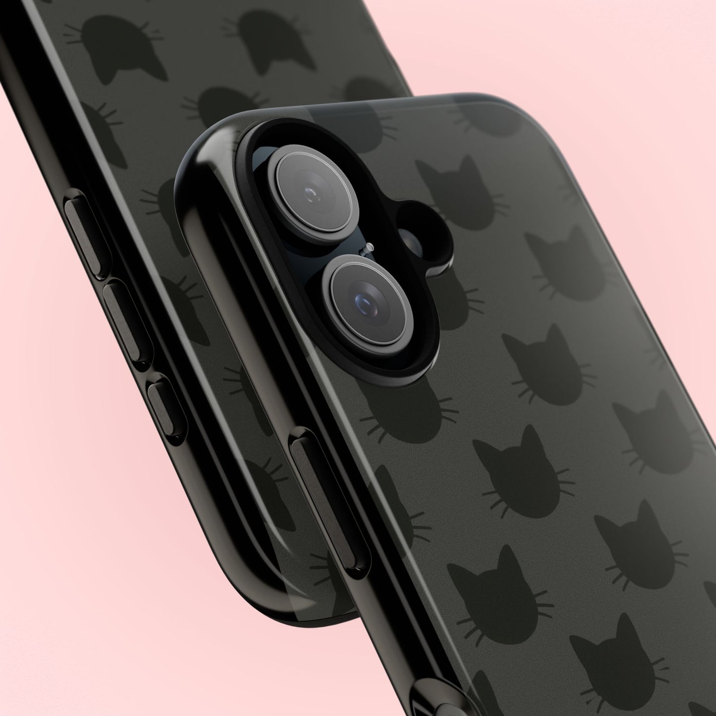 Black Cat Tough Phone Case