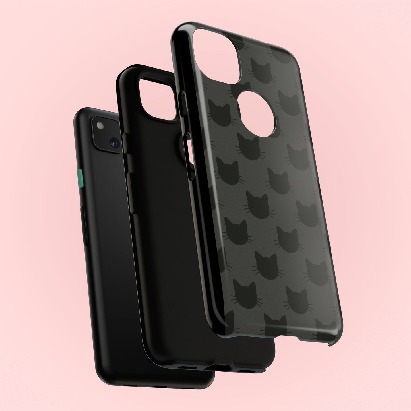 Black Cat Tough Phone Case