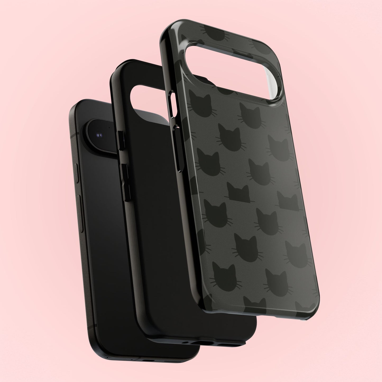 Black Cat Tough Phone Case