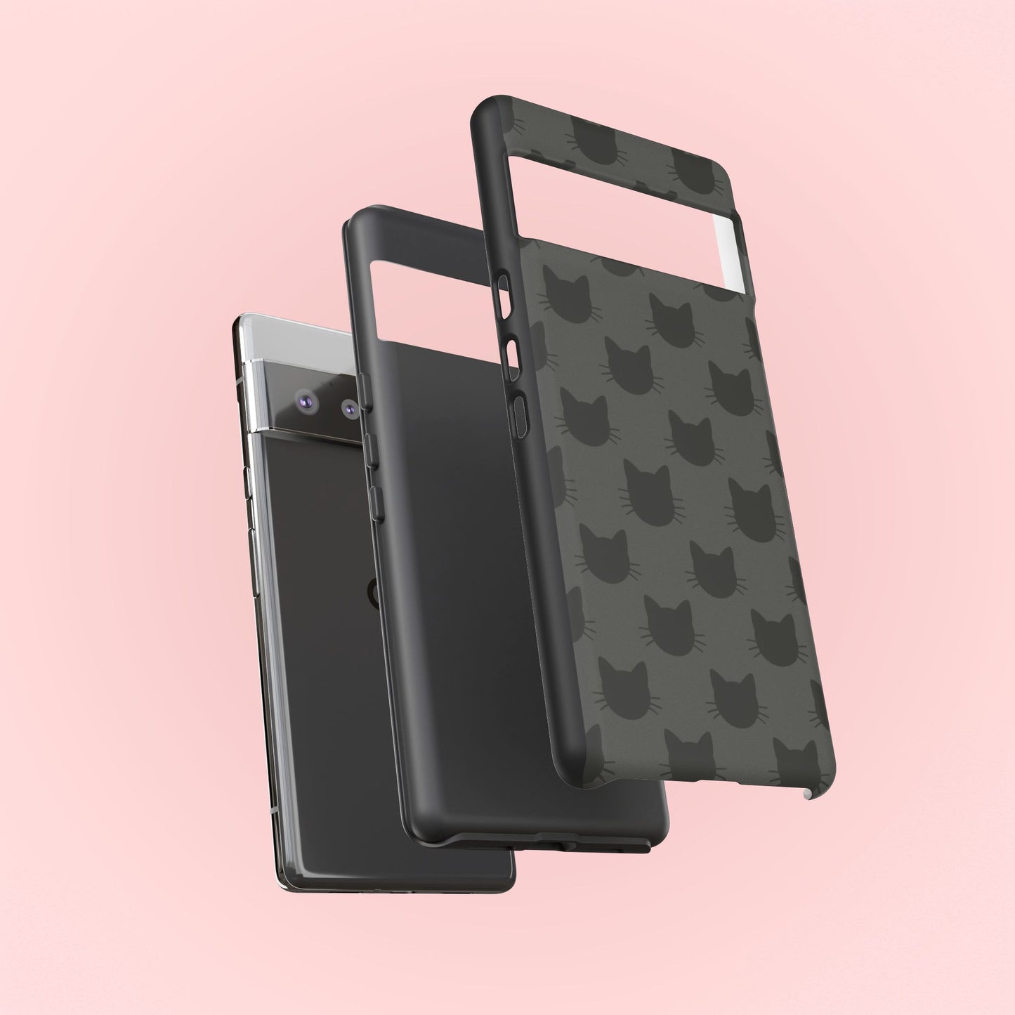 Black Cat Tough Phone Case