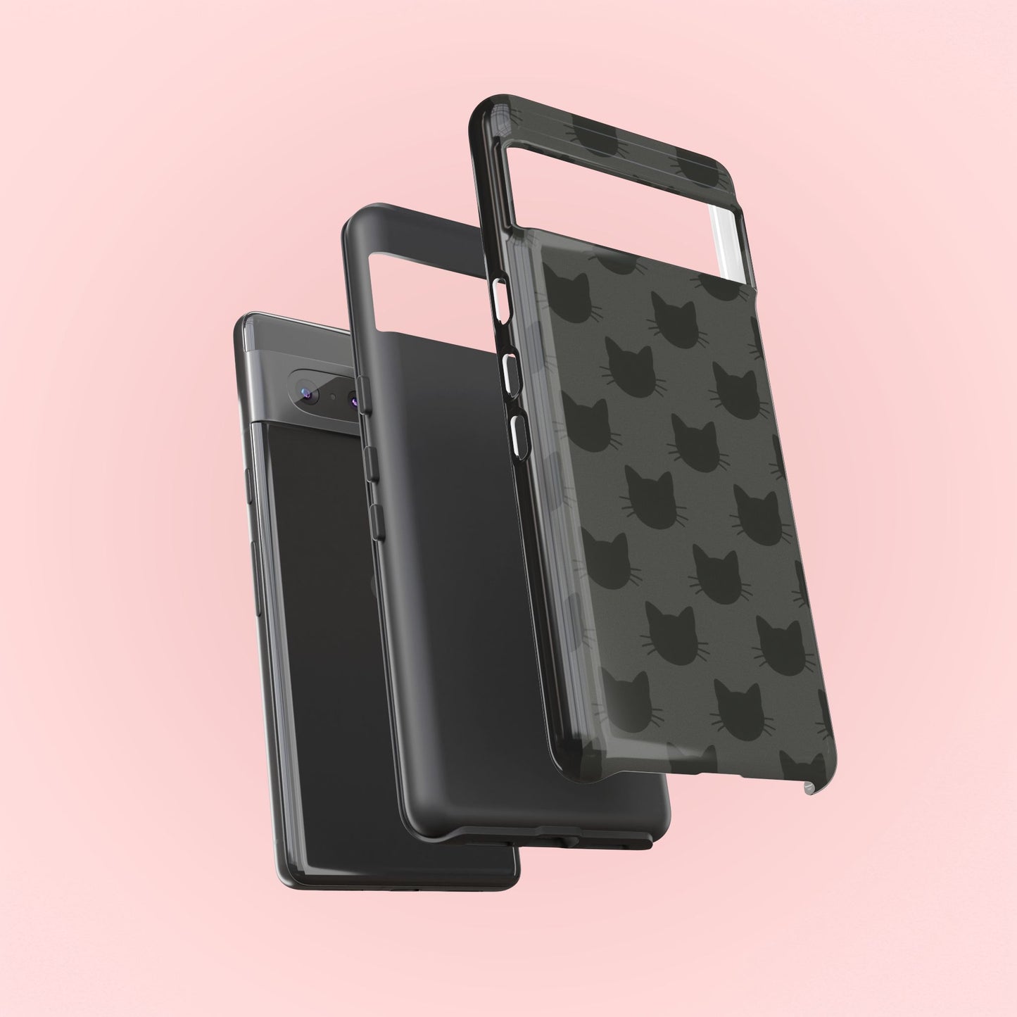 Black Cat Tough Phone Case