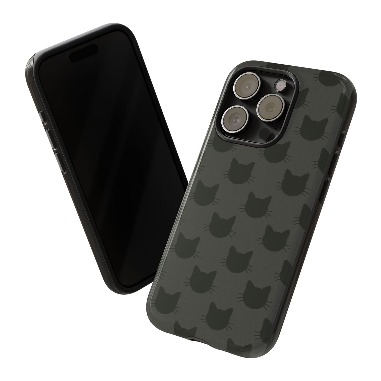 Black Cat Tough Phone Case