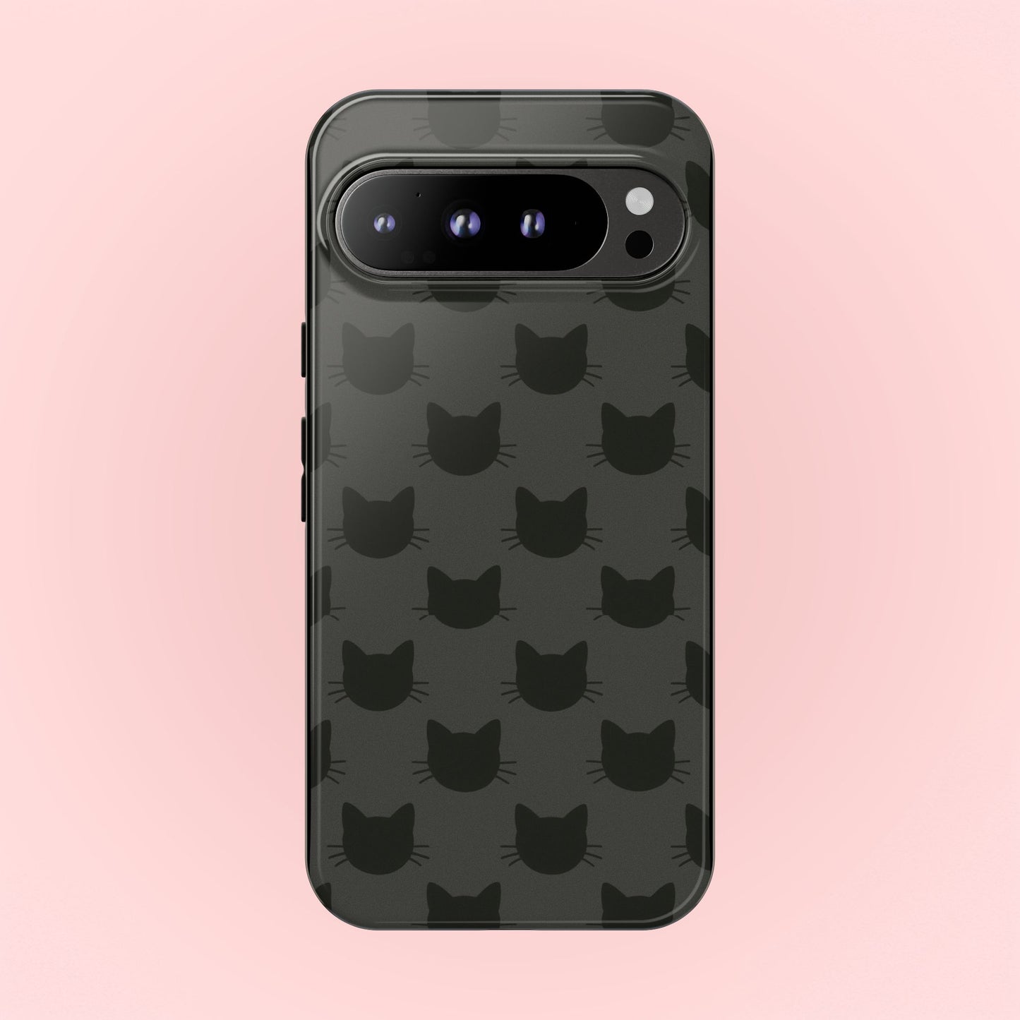 Black Cat Tough Phone Case