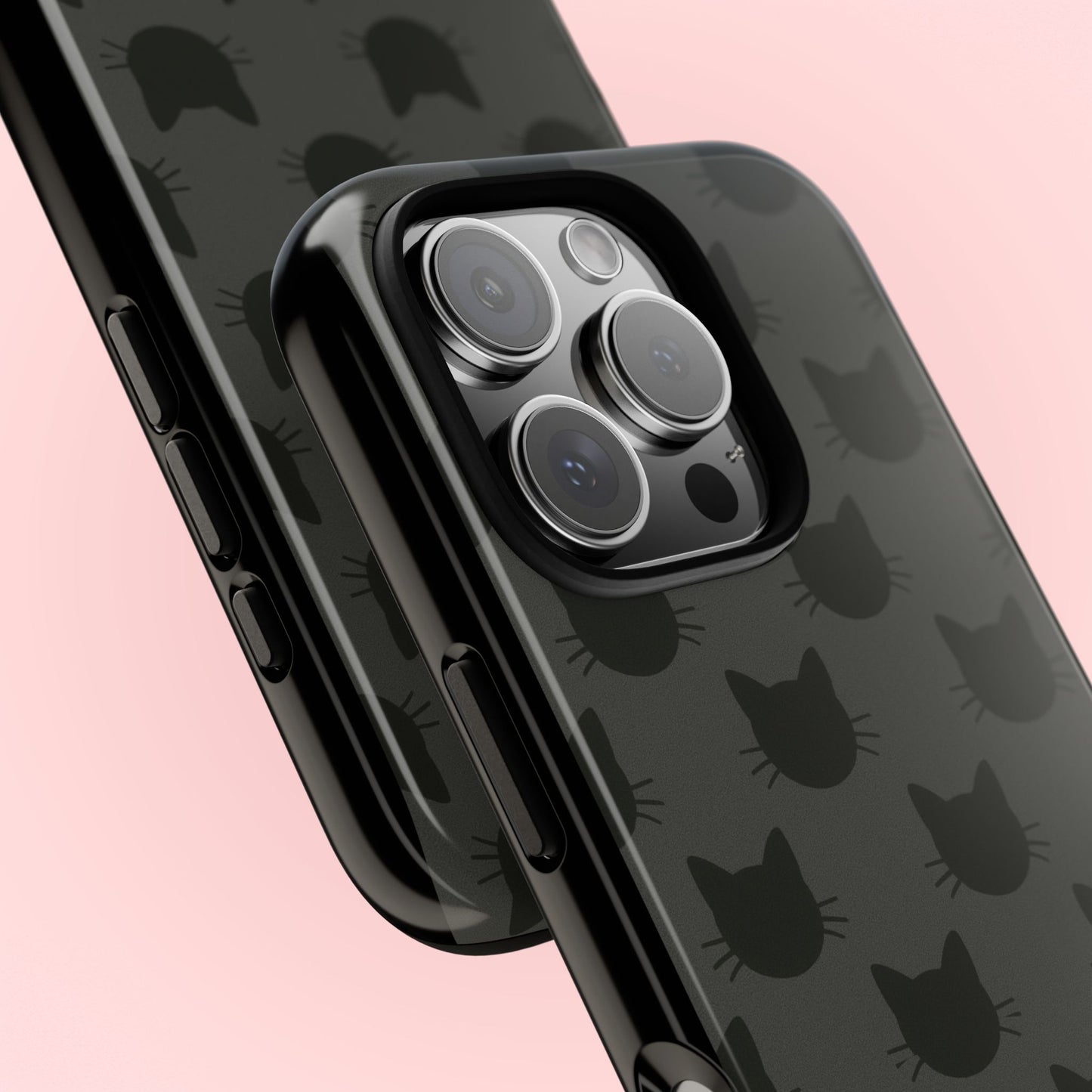 Black Cat Tough Phone Case