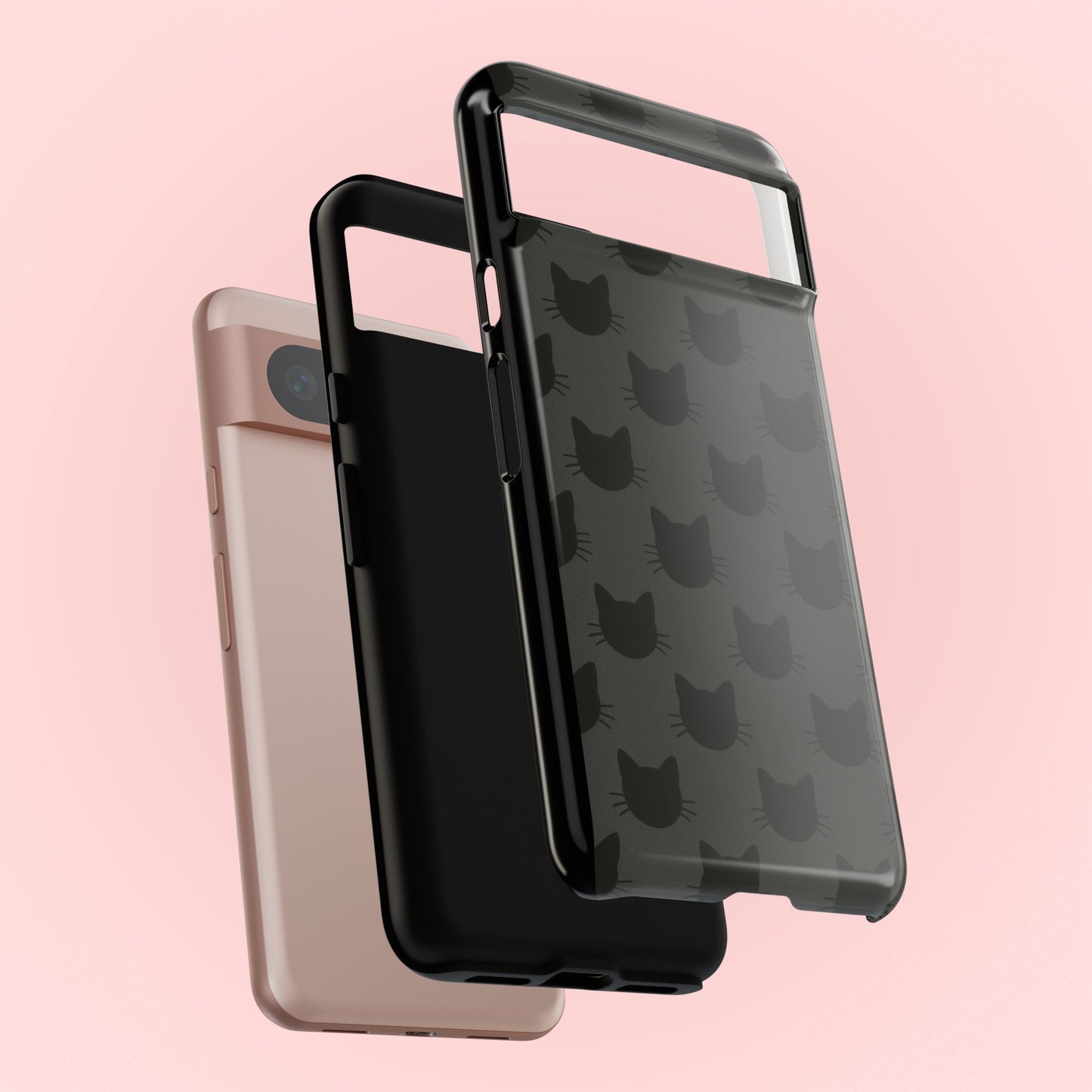 Black Cat Tough Phone Case