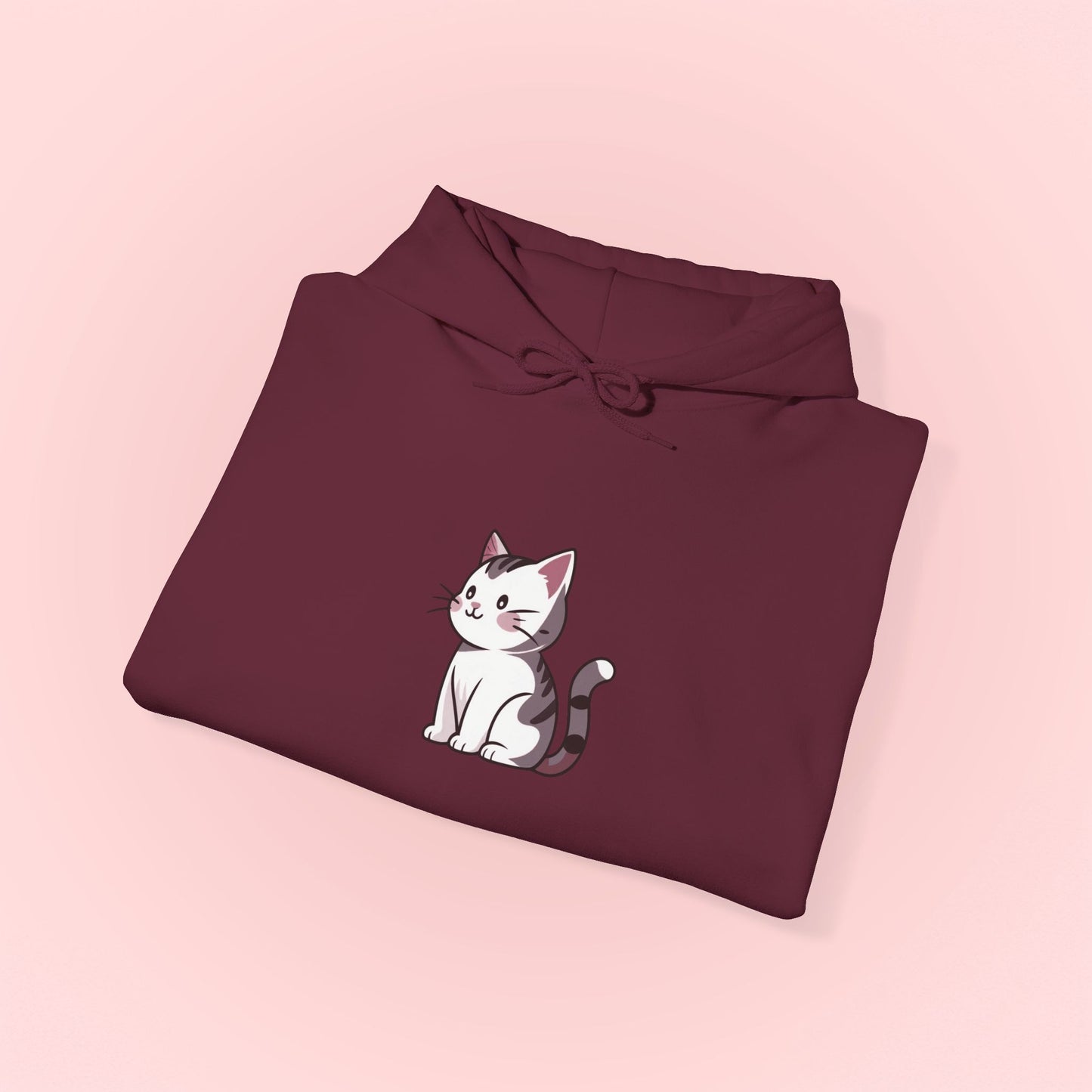 Gray Cat Hoodie