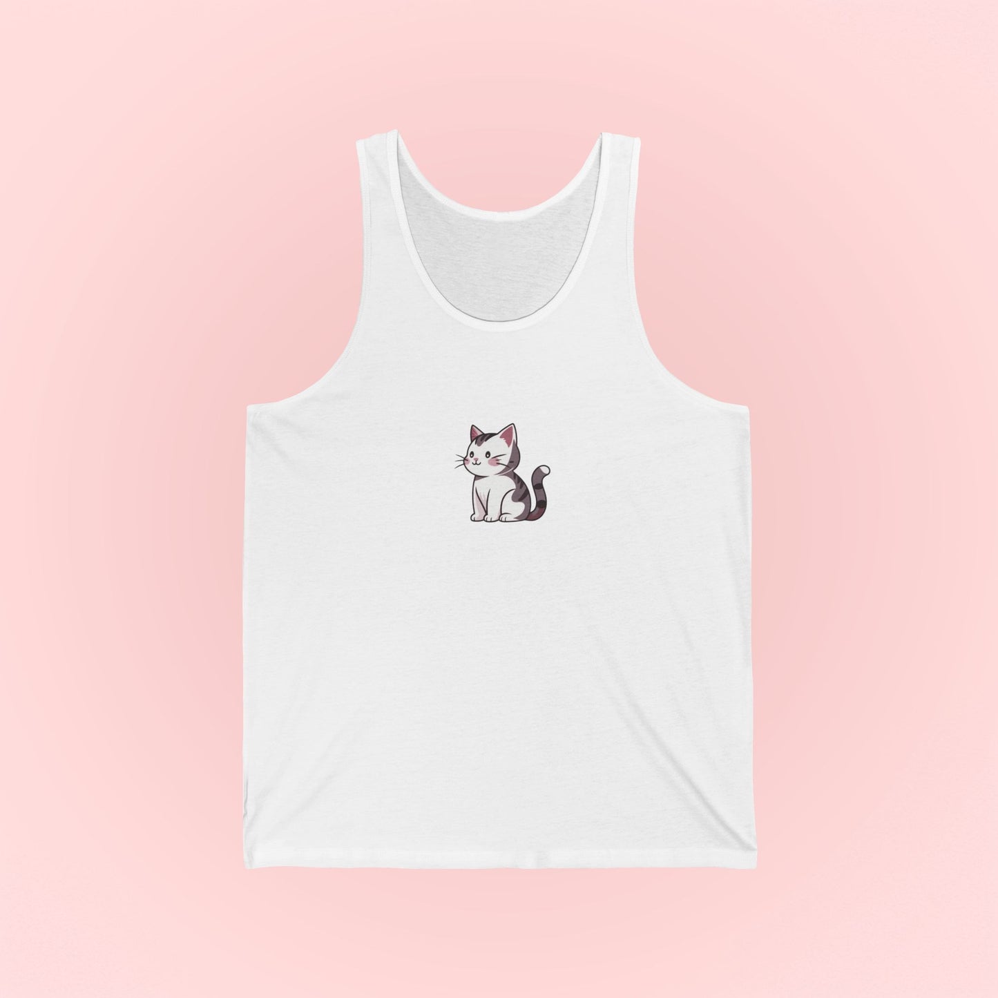 Gray Cat Tank Top