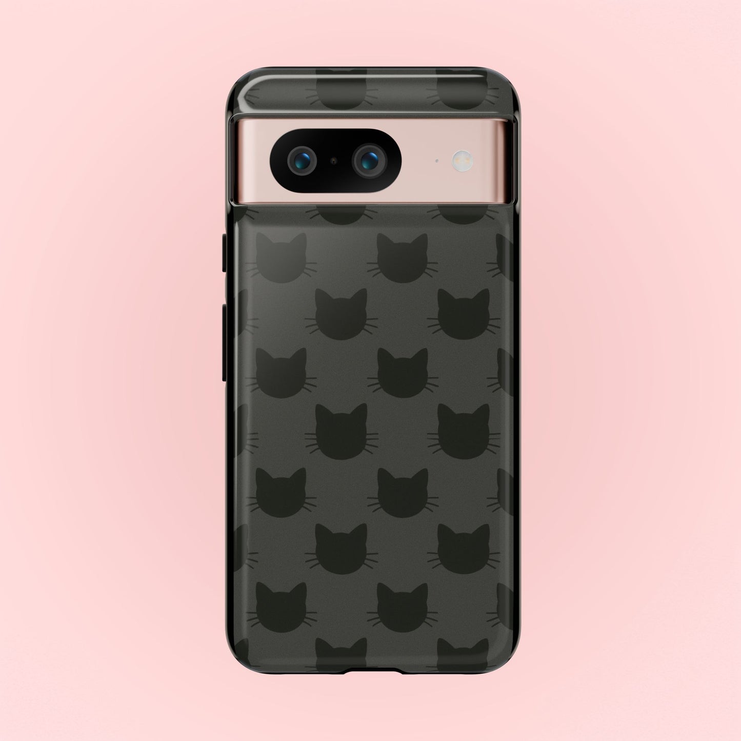 Black Cat Tough Phone Case