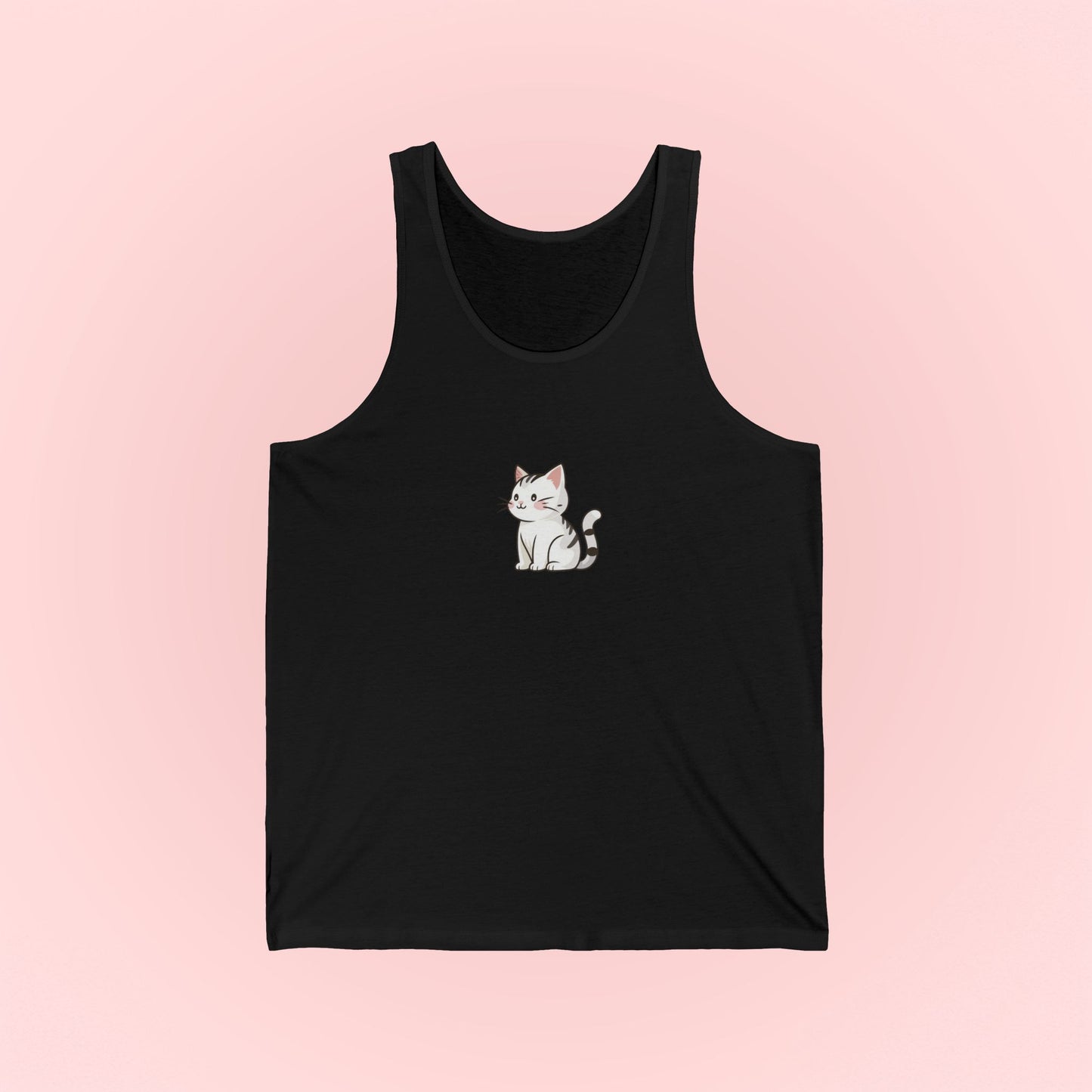 White Cat Tank Top