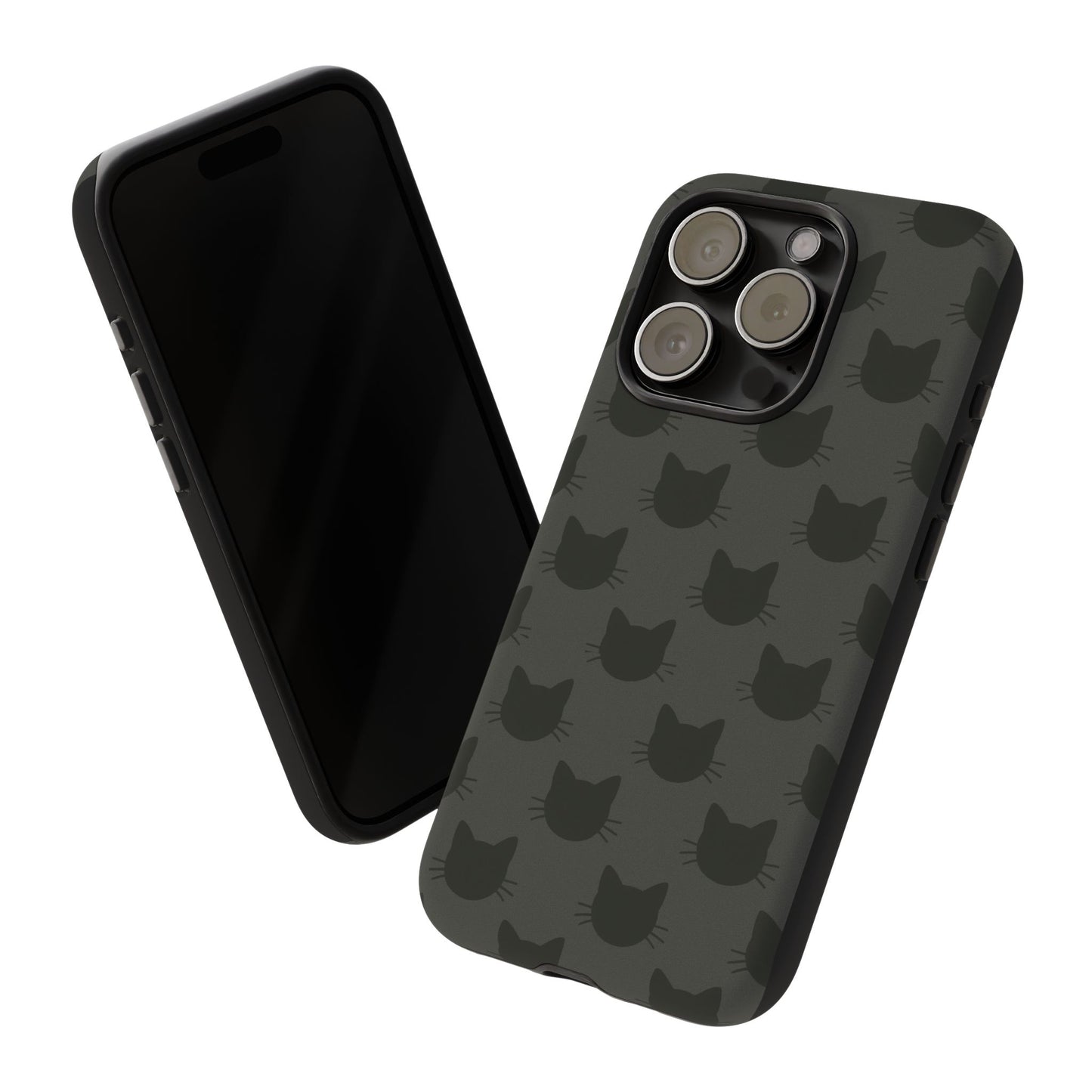 Black Cat Tough Phone Case