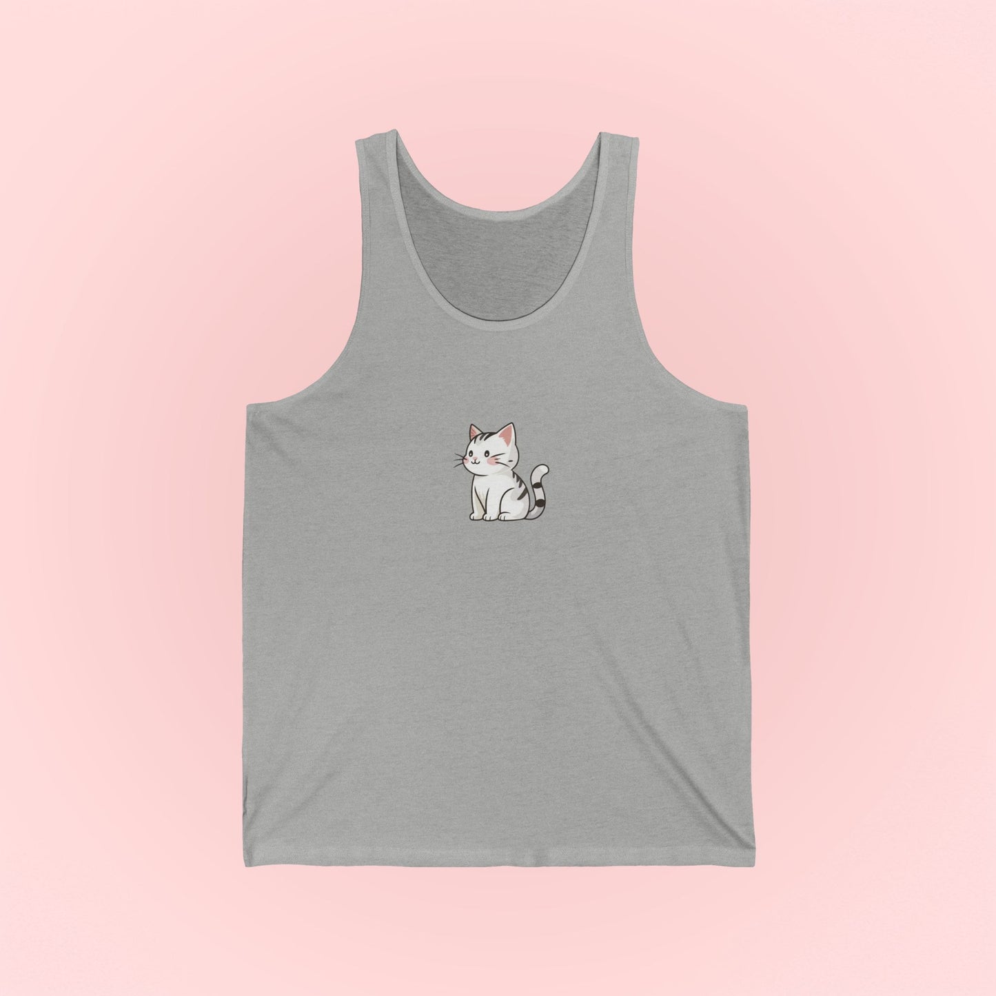 White Cat Tank Top