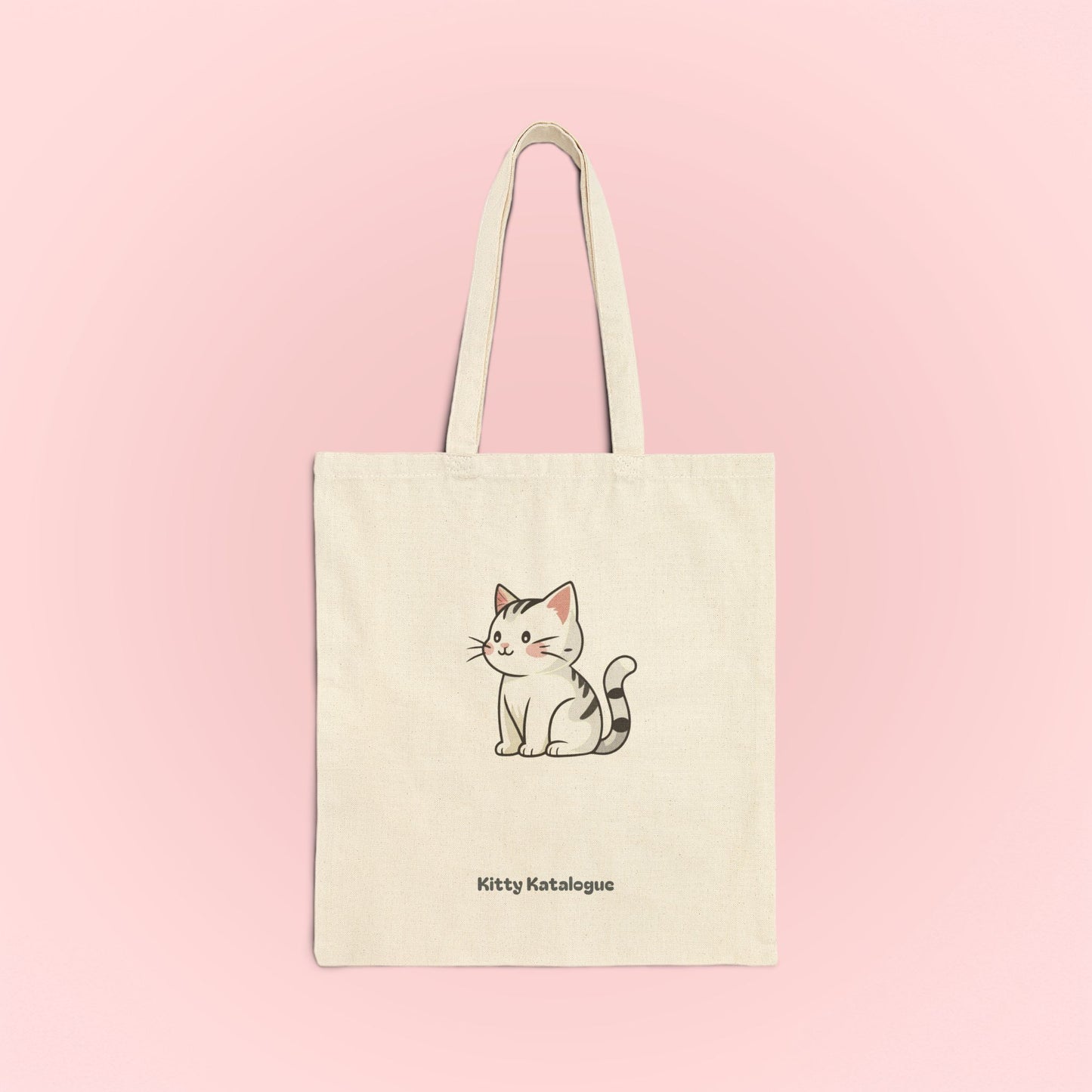 White Cat Tote Bag