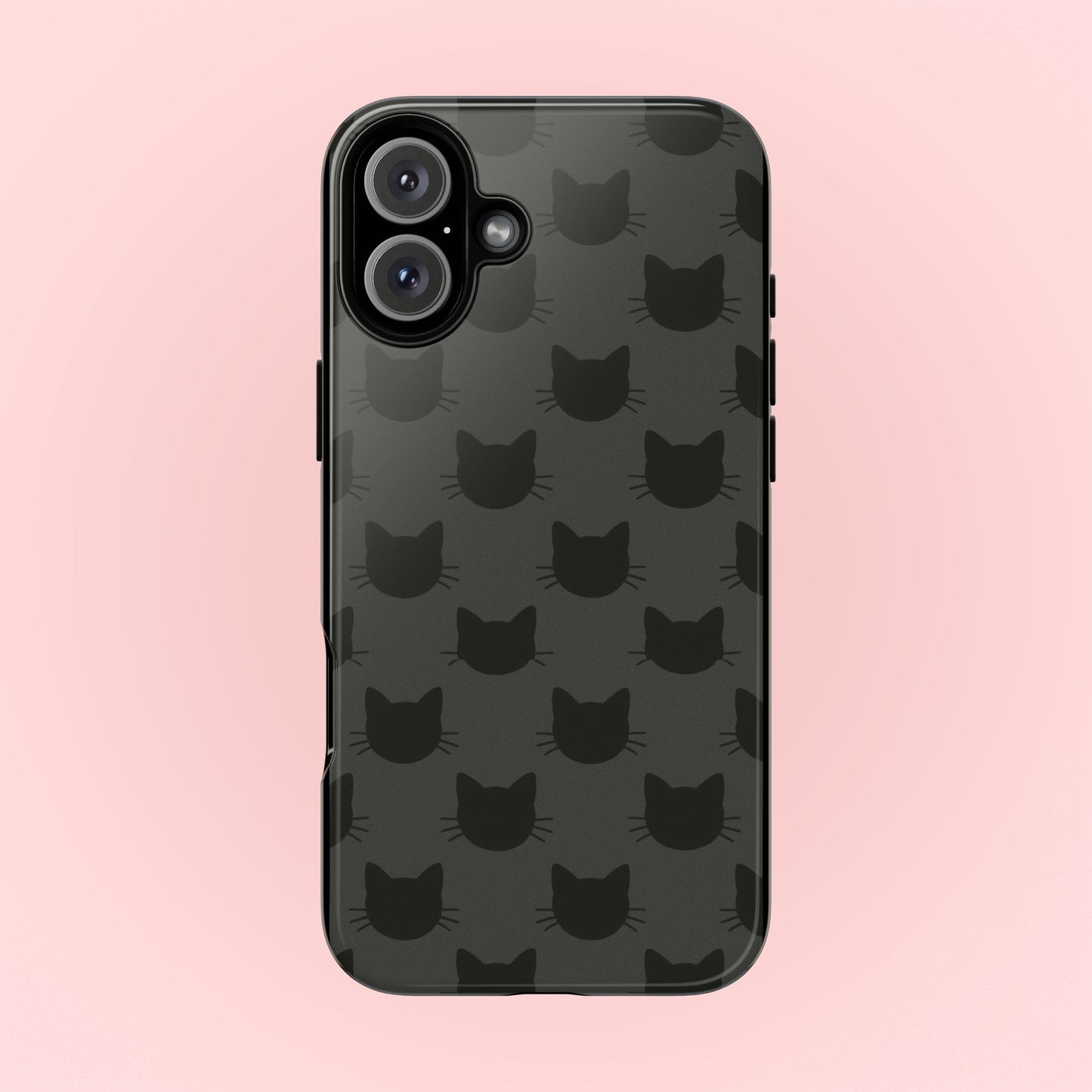 Black Cat Tough Phone Case