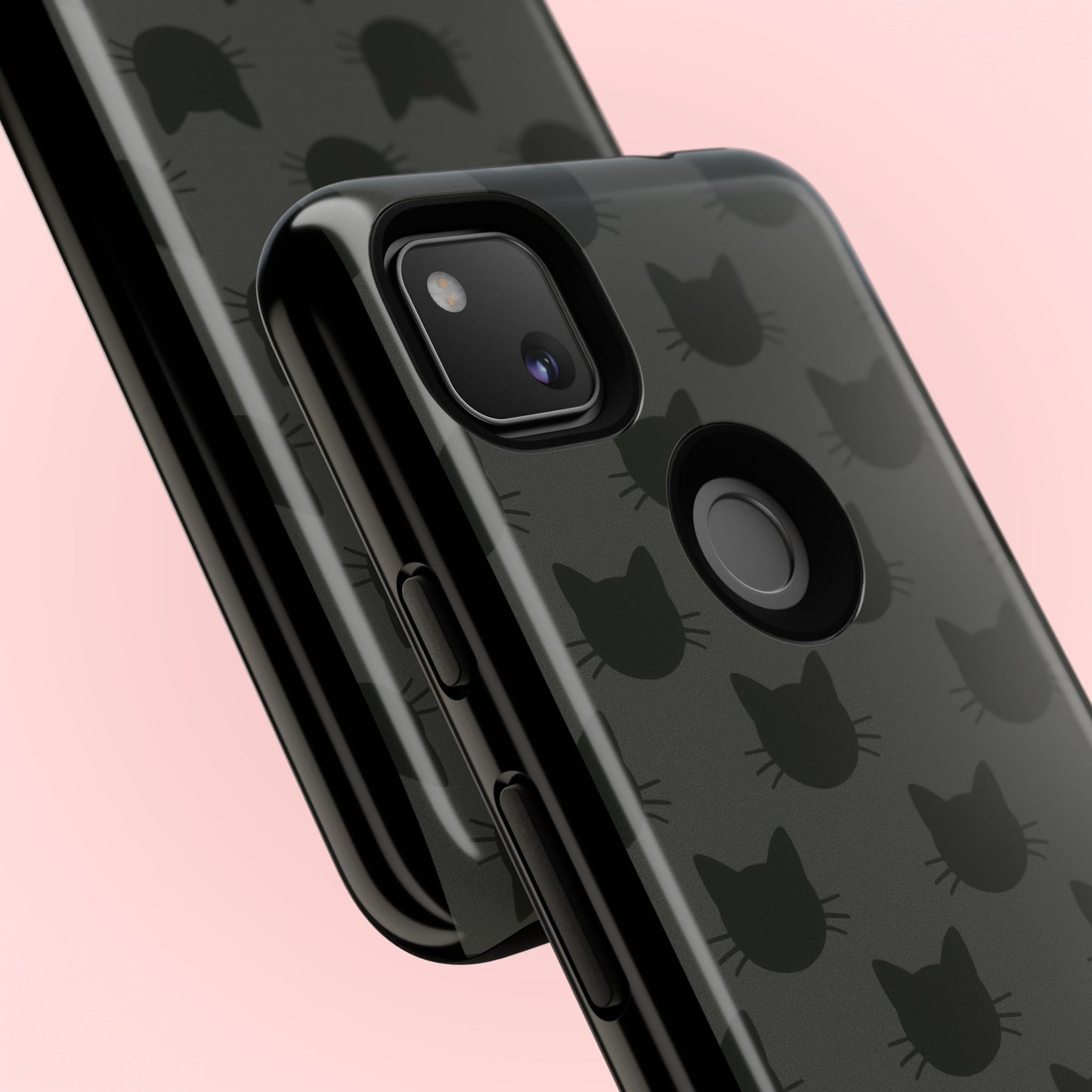 Black Cat Tough Phone Case