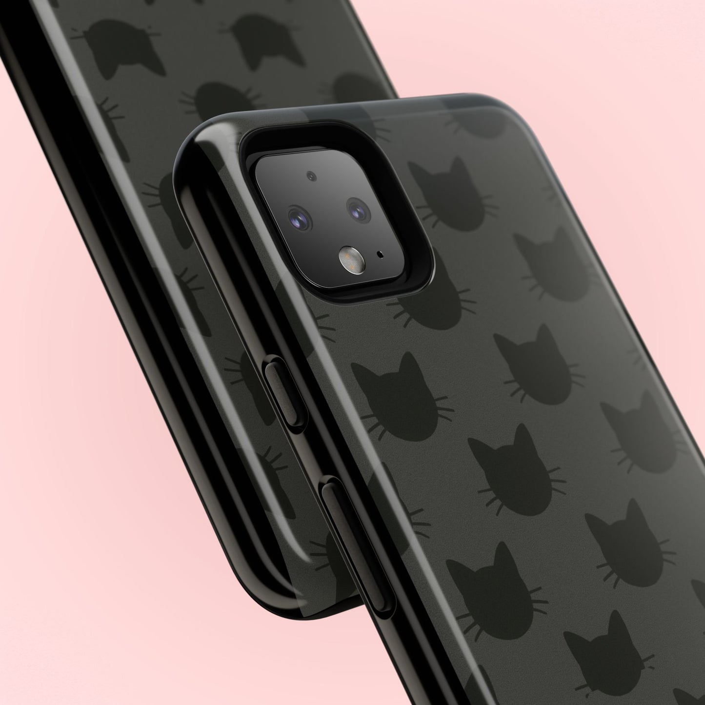 Black Cat Tough Phone Case