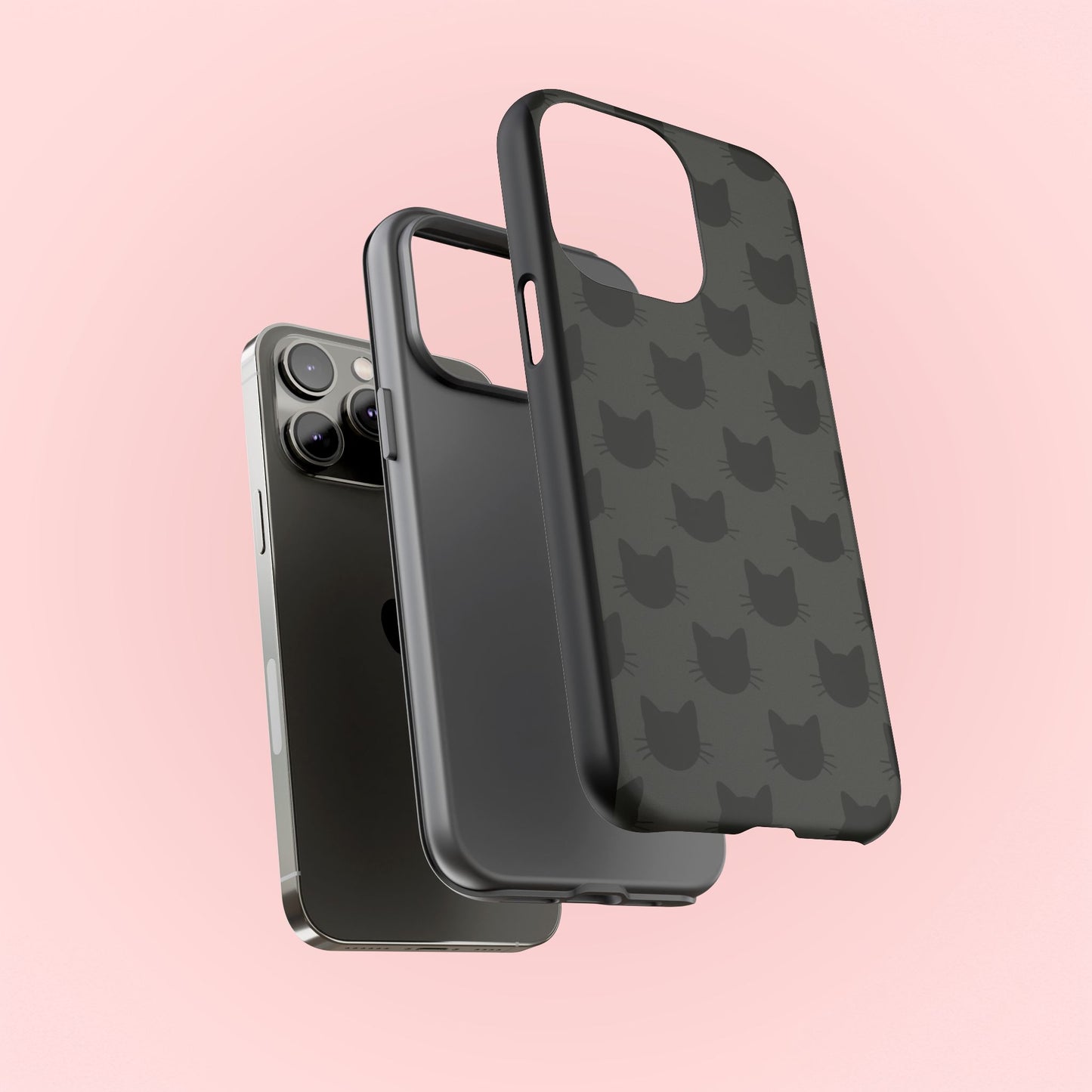 Black Cat Tough Phone Case