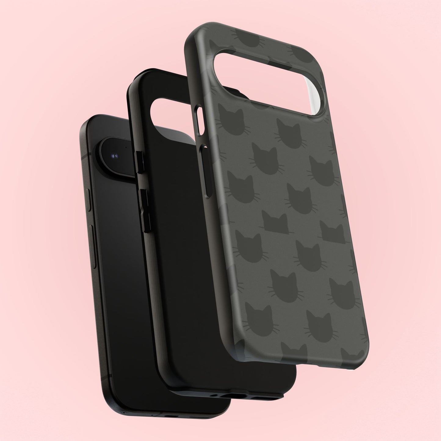 Black Cat Tough Phone Case