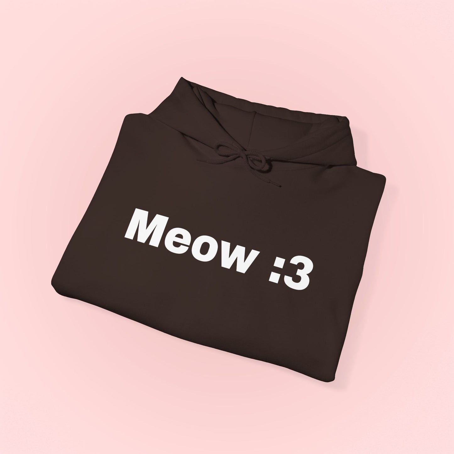 Meow :3 Hooded Sweatshirt