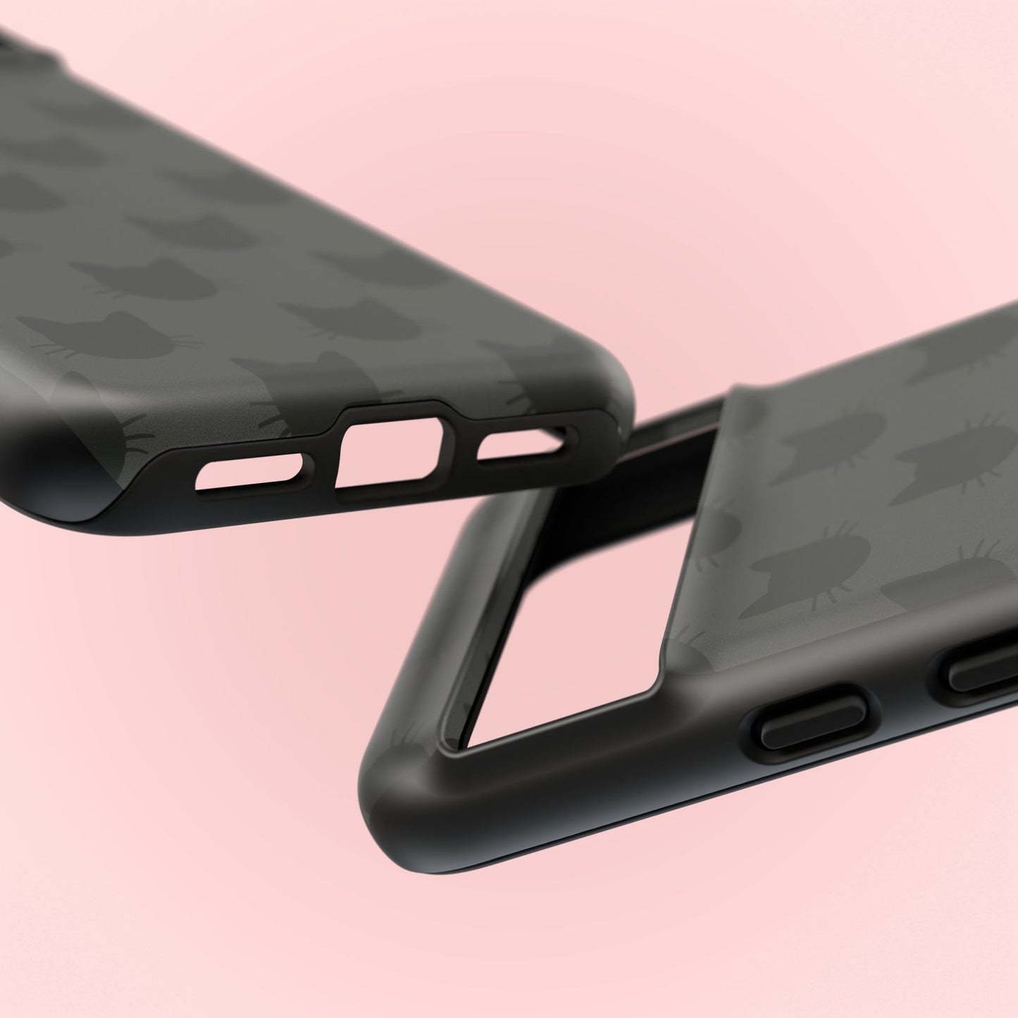 Black Cat Tough Phone Case