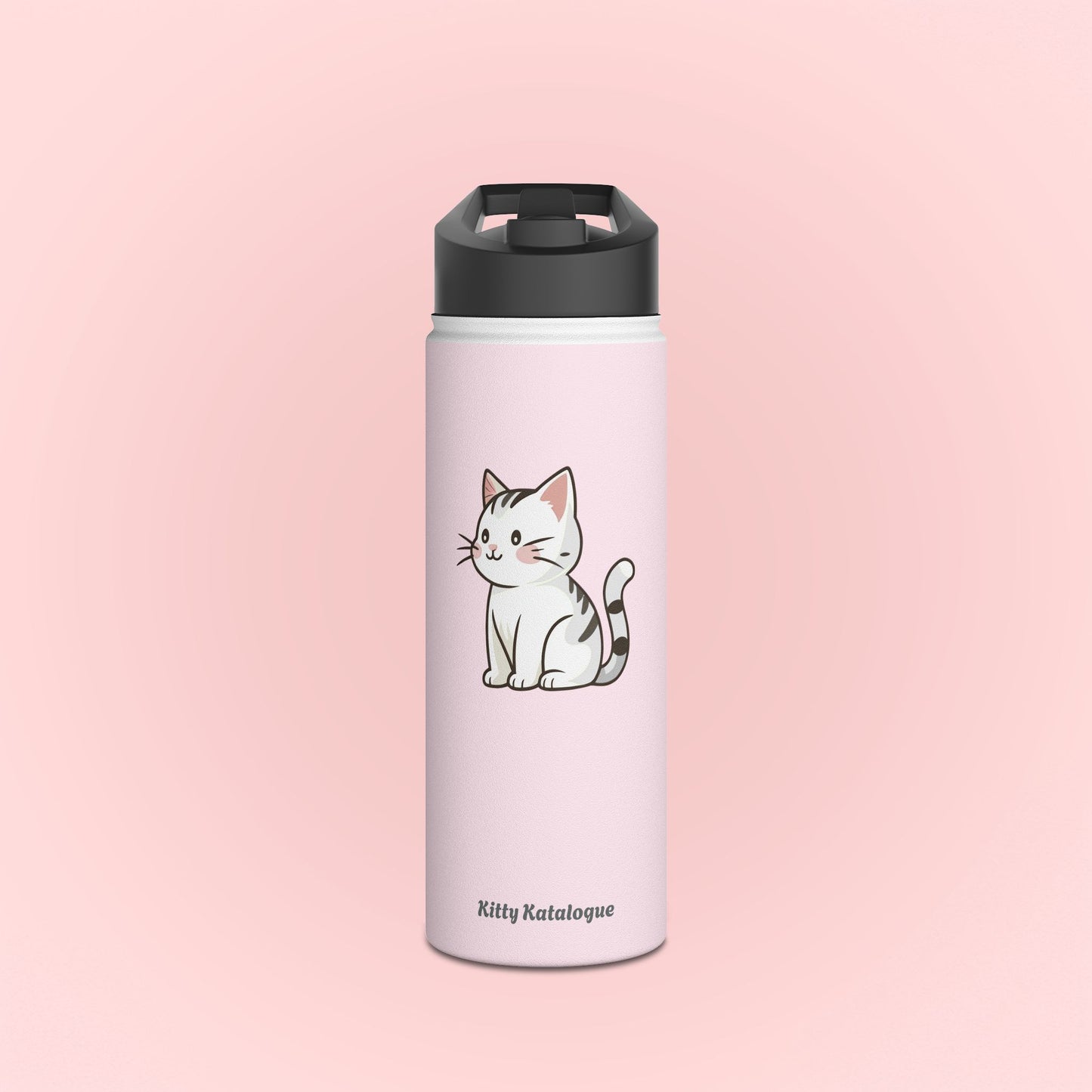 White Kitty Water Bottle