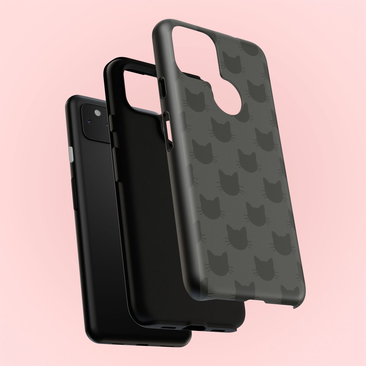 Black Cat Tough Phone Case