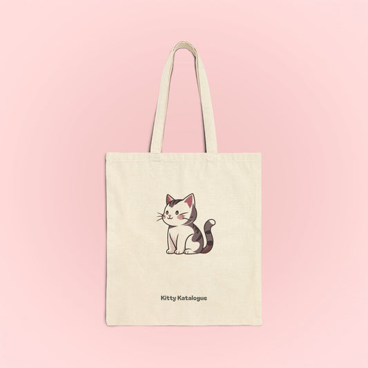 Gray Cat Tote Bag