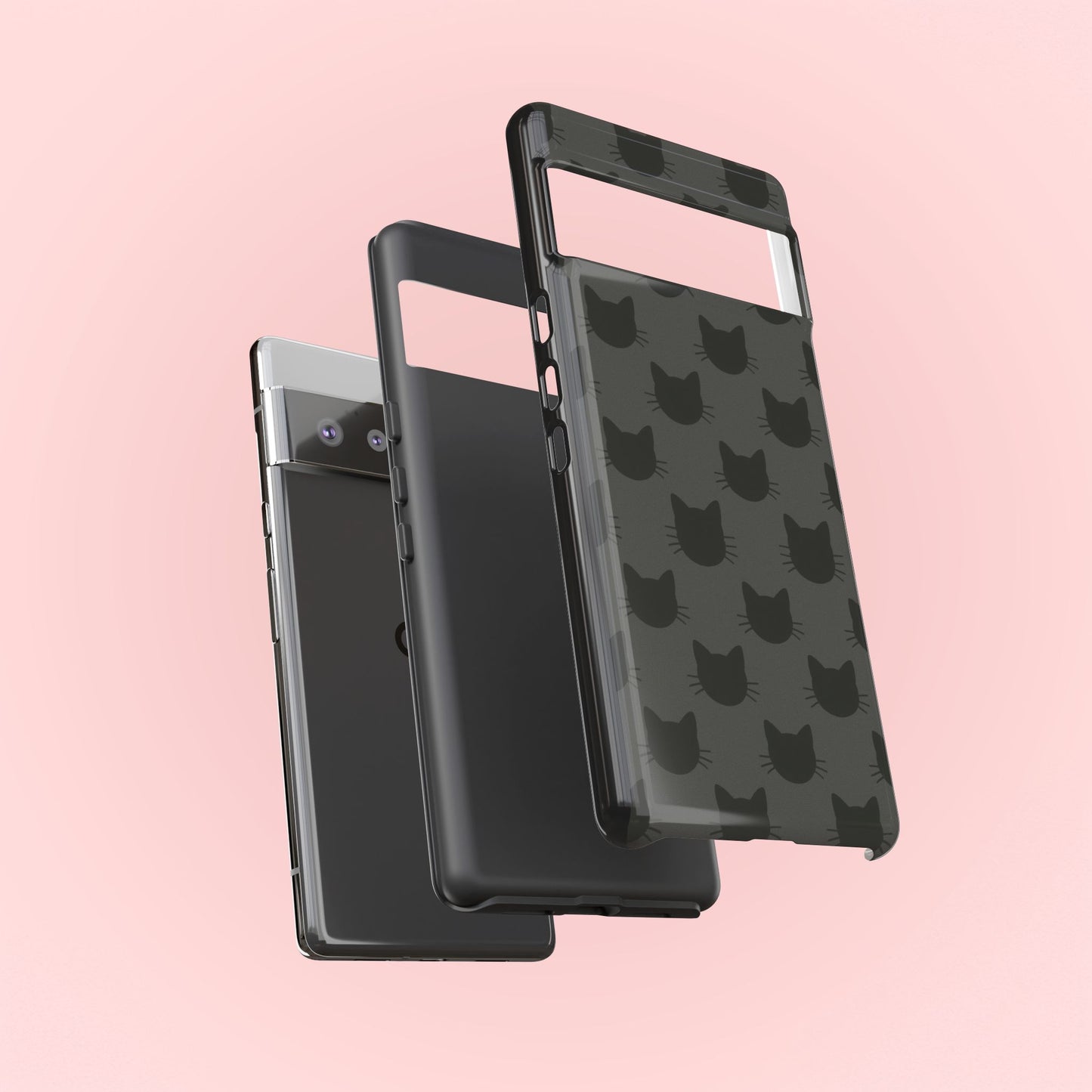 Black Cat Tough Phone Case