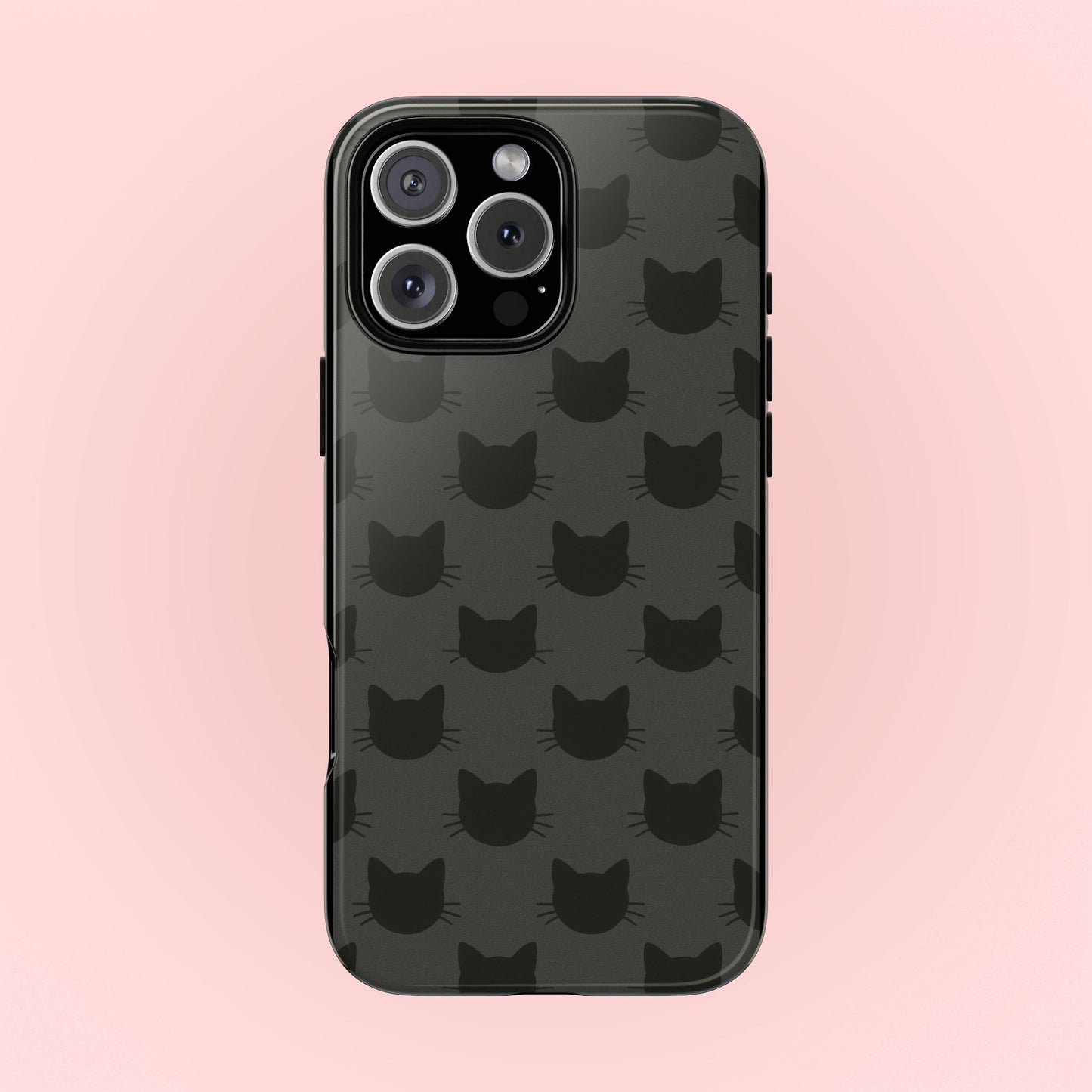 Black Cat Tough Phone Case