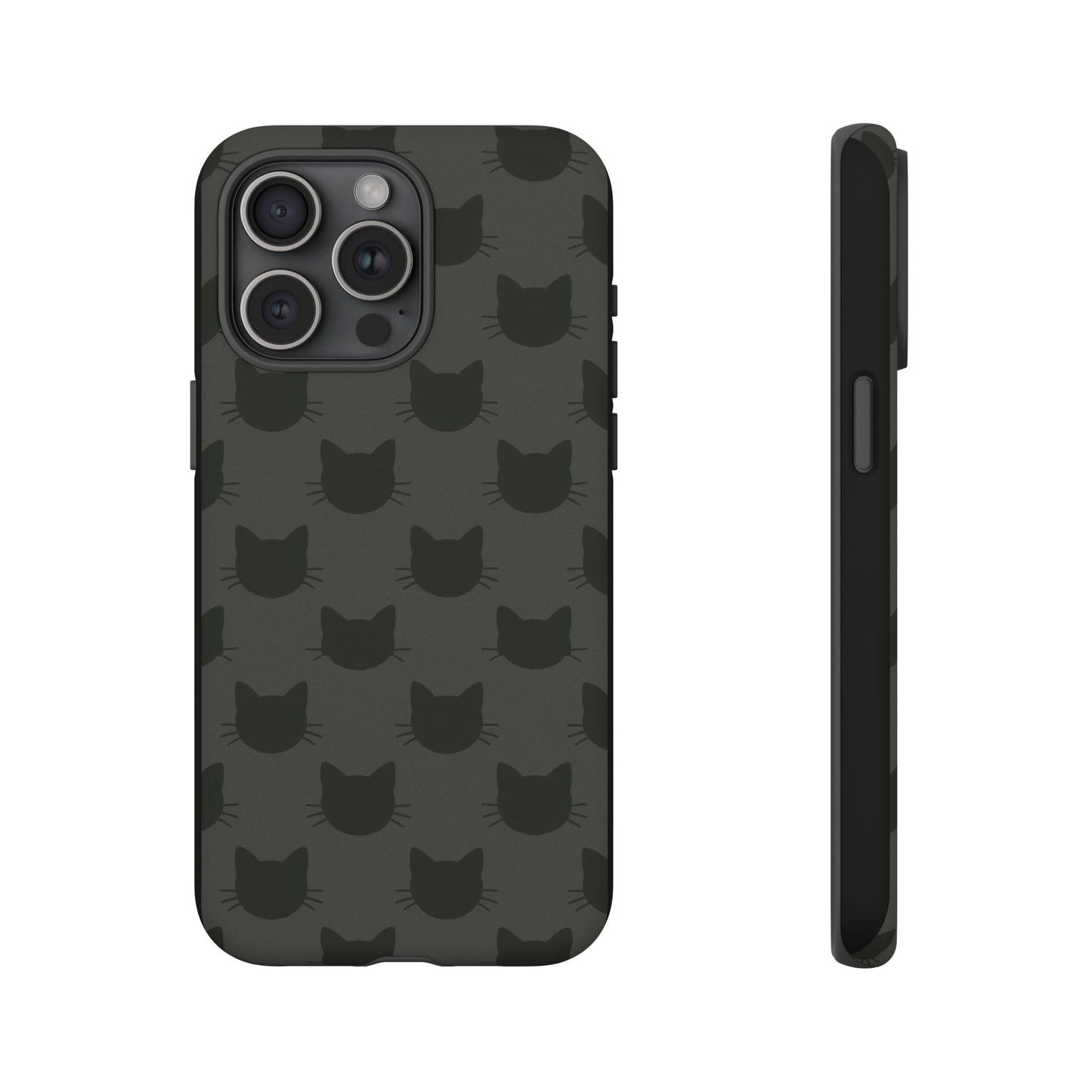 Black Cat Tough Phone Case