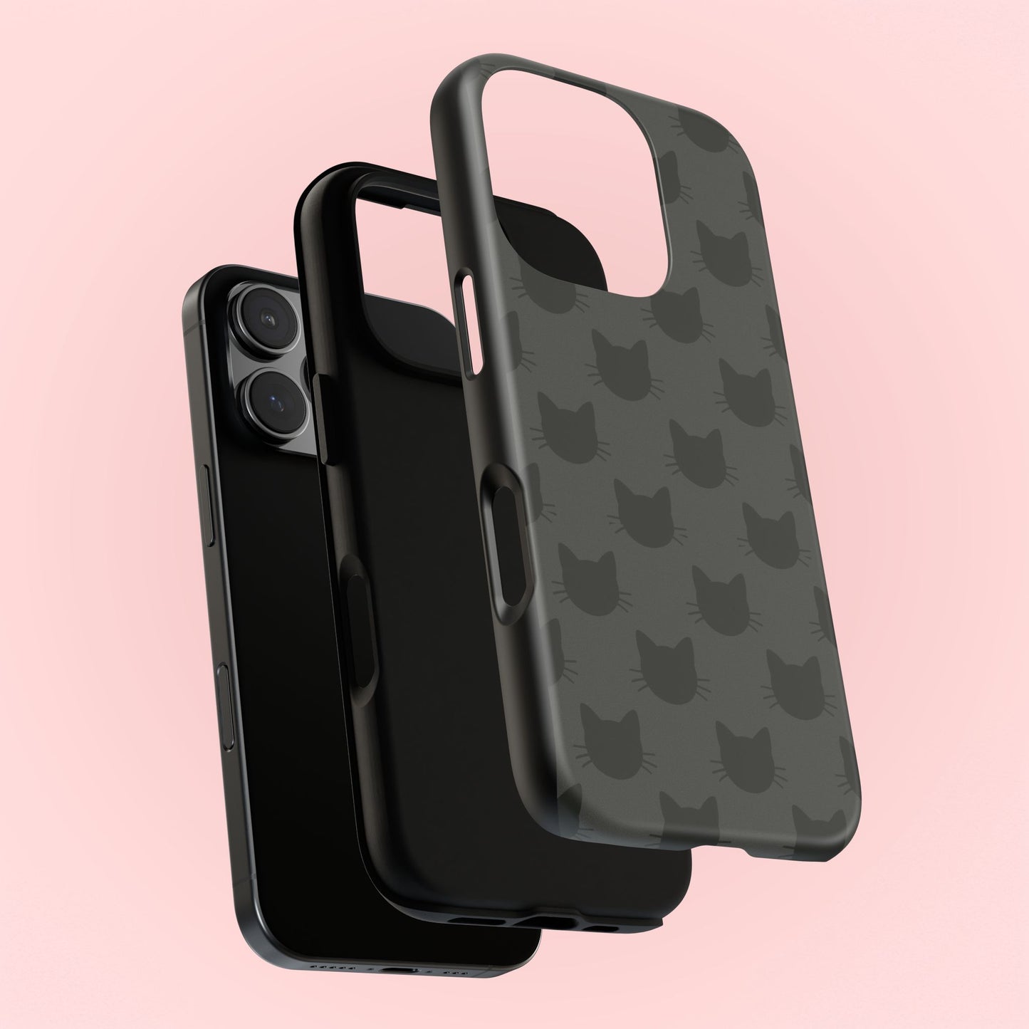 Black Cat Tough Phone Case