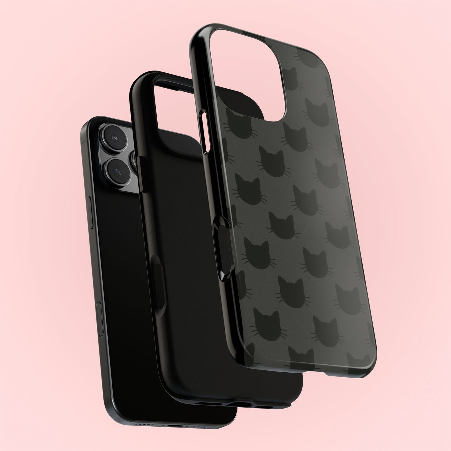 Black Cat Tough Phone Case