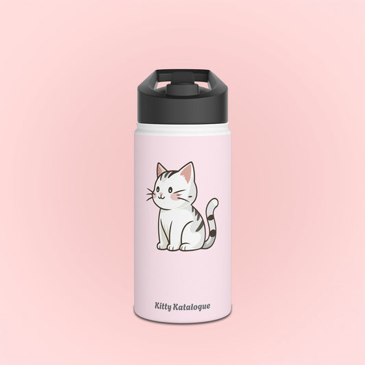 White Kitty Water Bottle