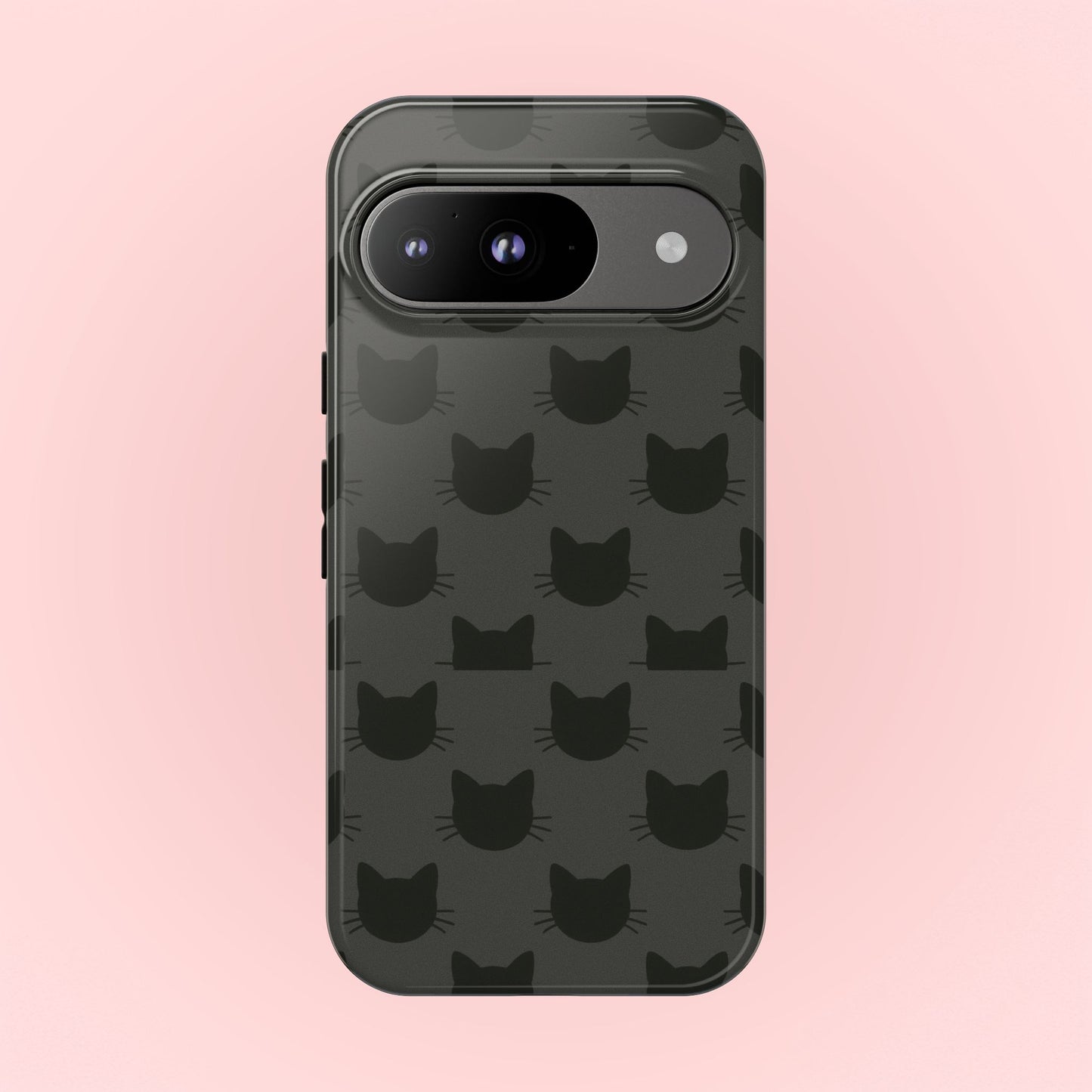 Black Cat Tough Phone Case