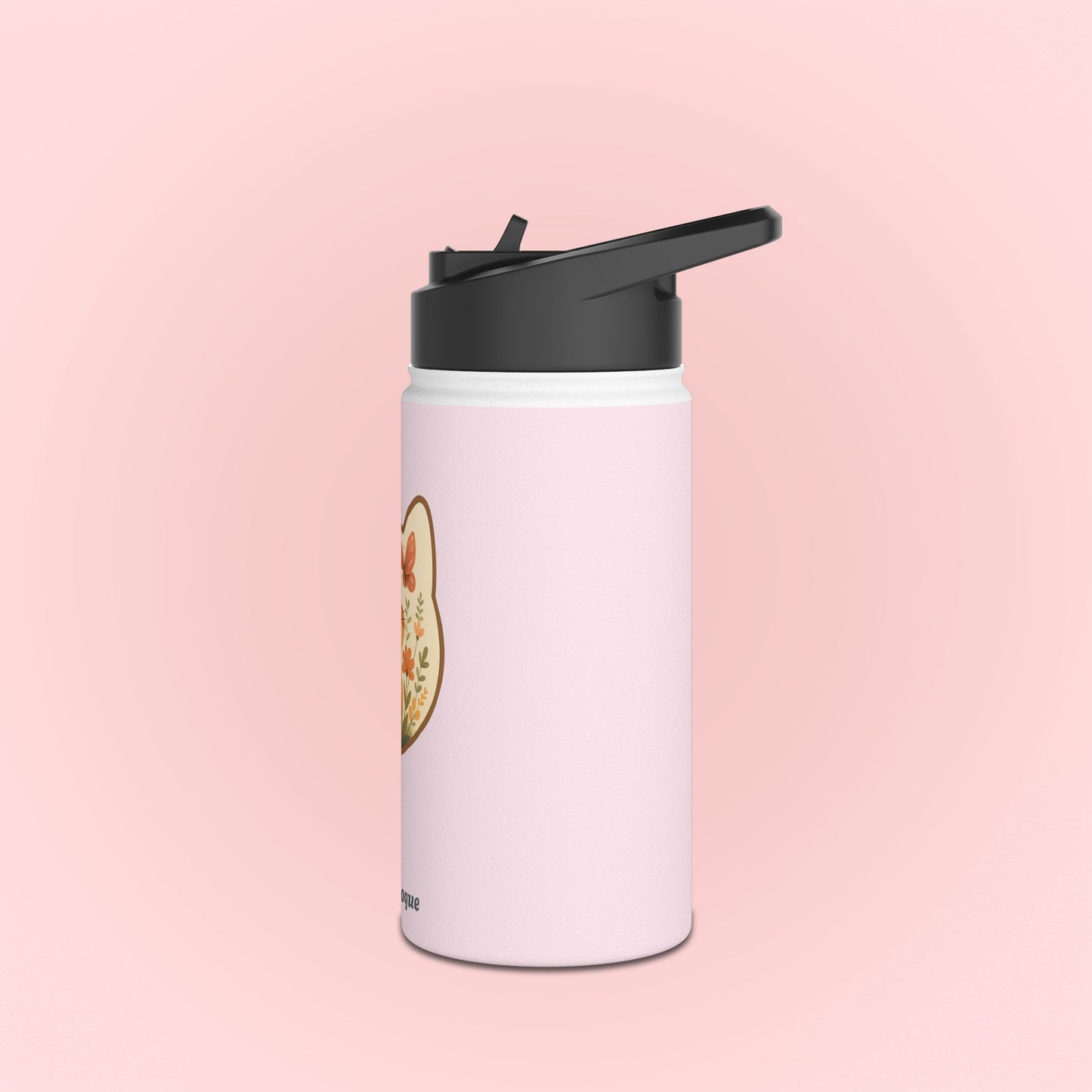 Flower Kitty Water Bottle