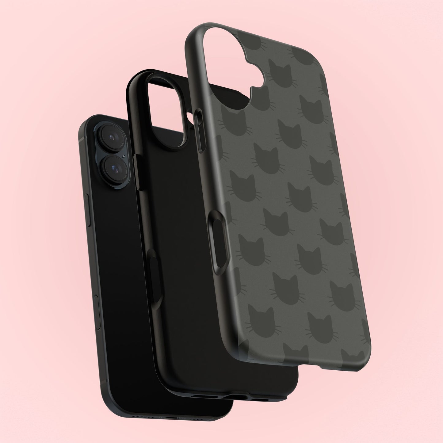 Black Cat Tough Phone Case